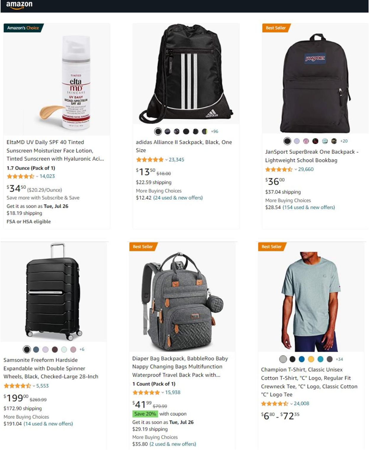 Amazon Ad from 07/20/2022