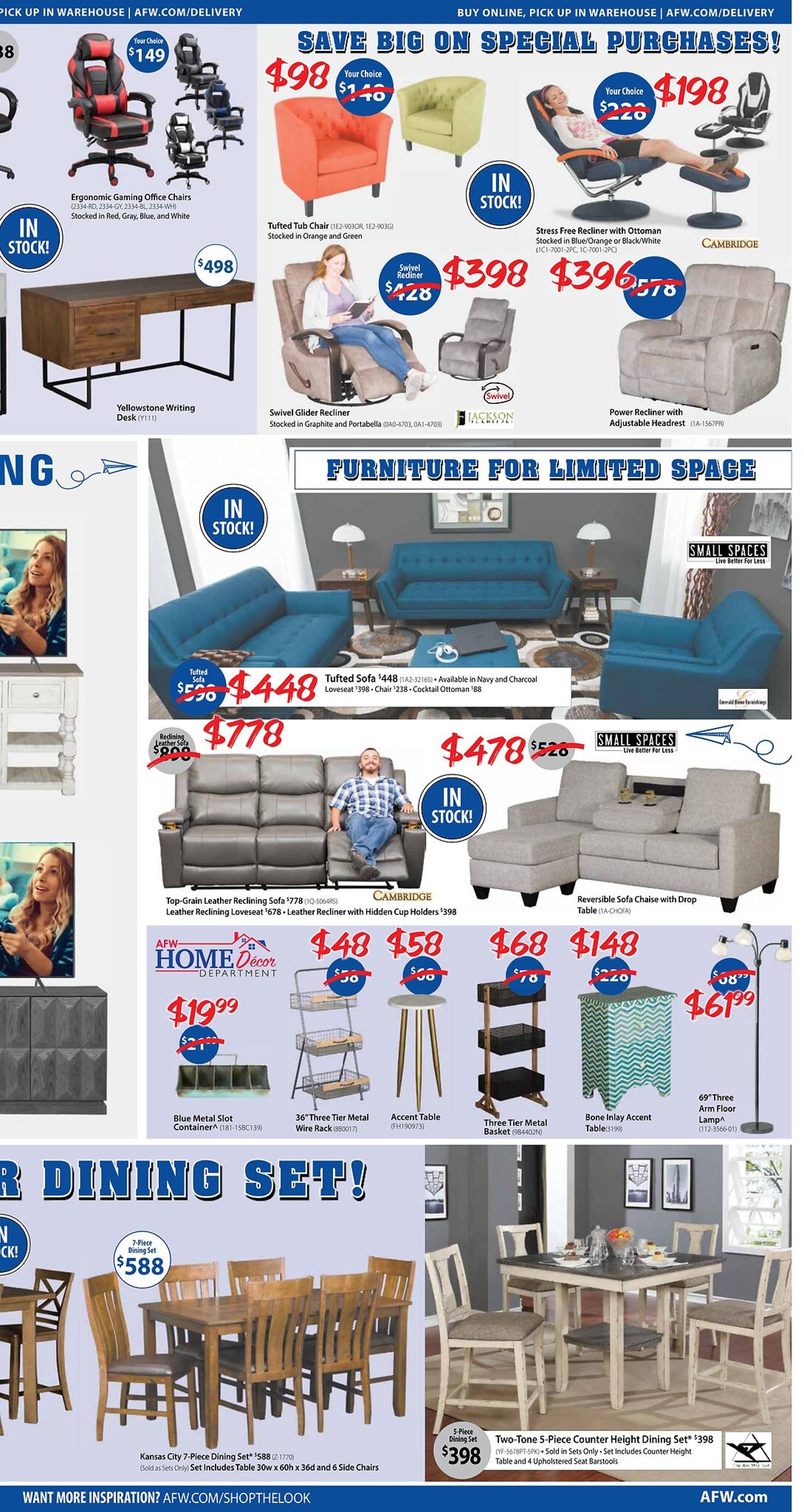 American Furniture Warehouse Ad from 08/06/2022
