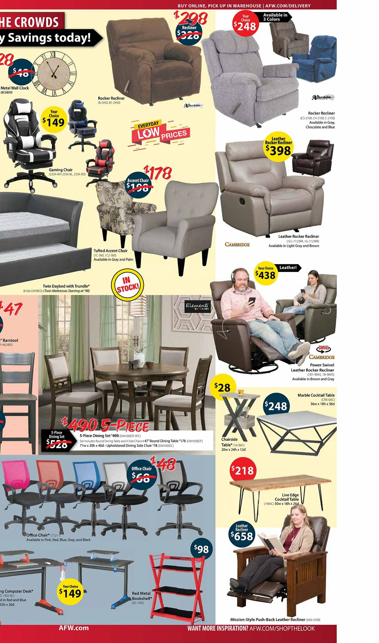American Furniture Warehouse Ad from 11/04/2022