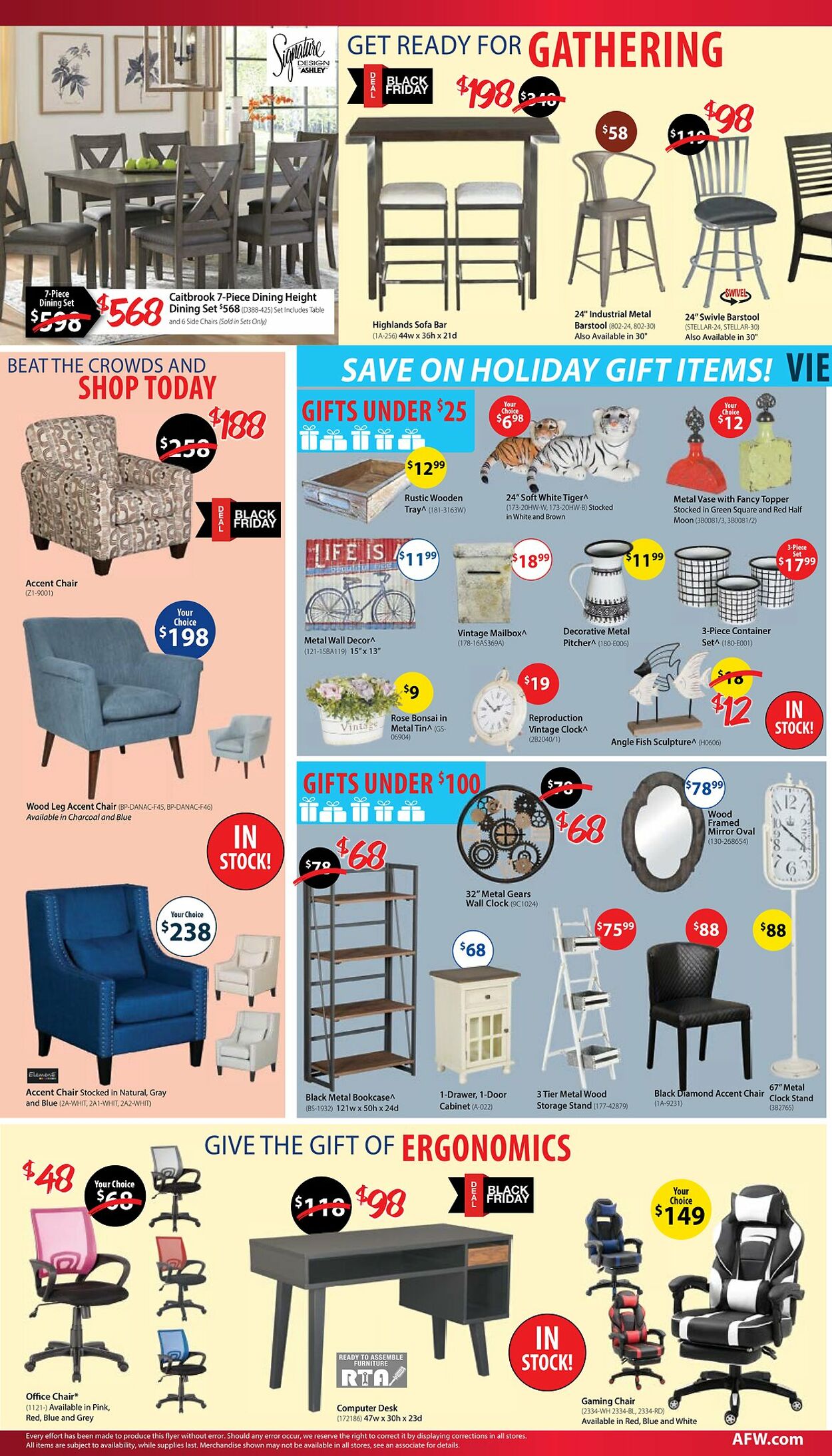 American Furniture Warehouse Ad from 11/14/2022