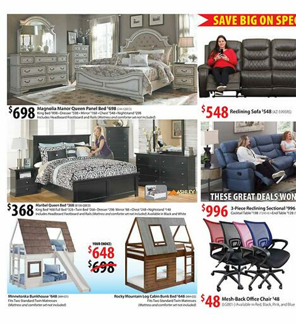 American Furniture Warehouse Ad from 07/13/2023