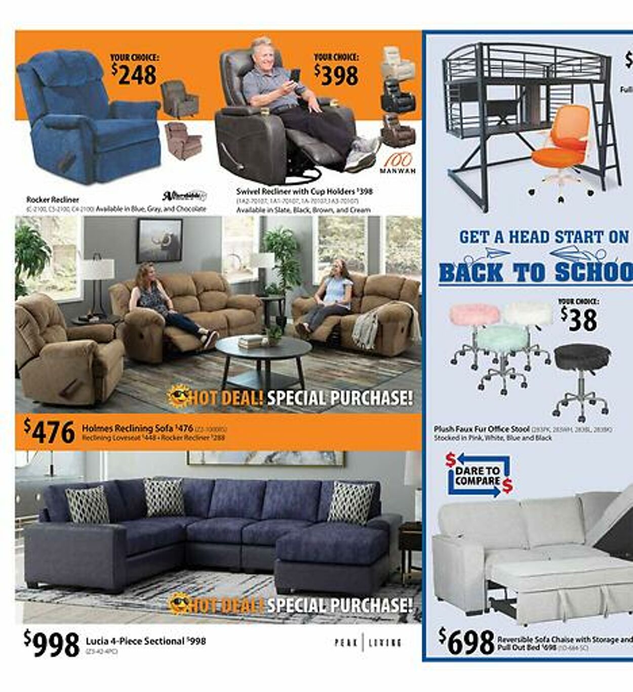American Furniture Warehouse Ad from 09/19/2023