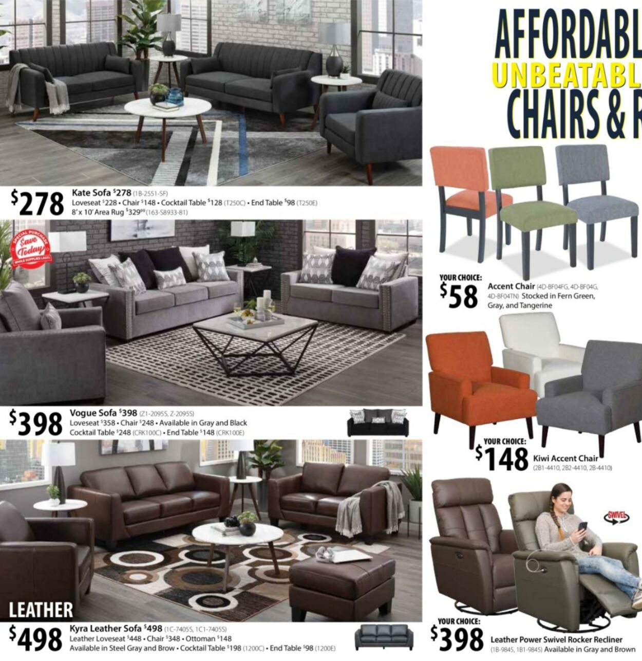 American Furniture Warehouse Ad from 03/03/2024
