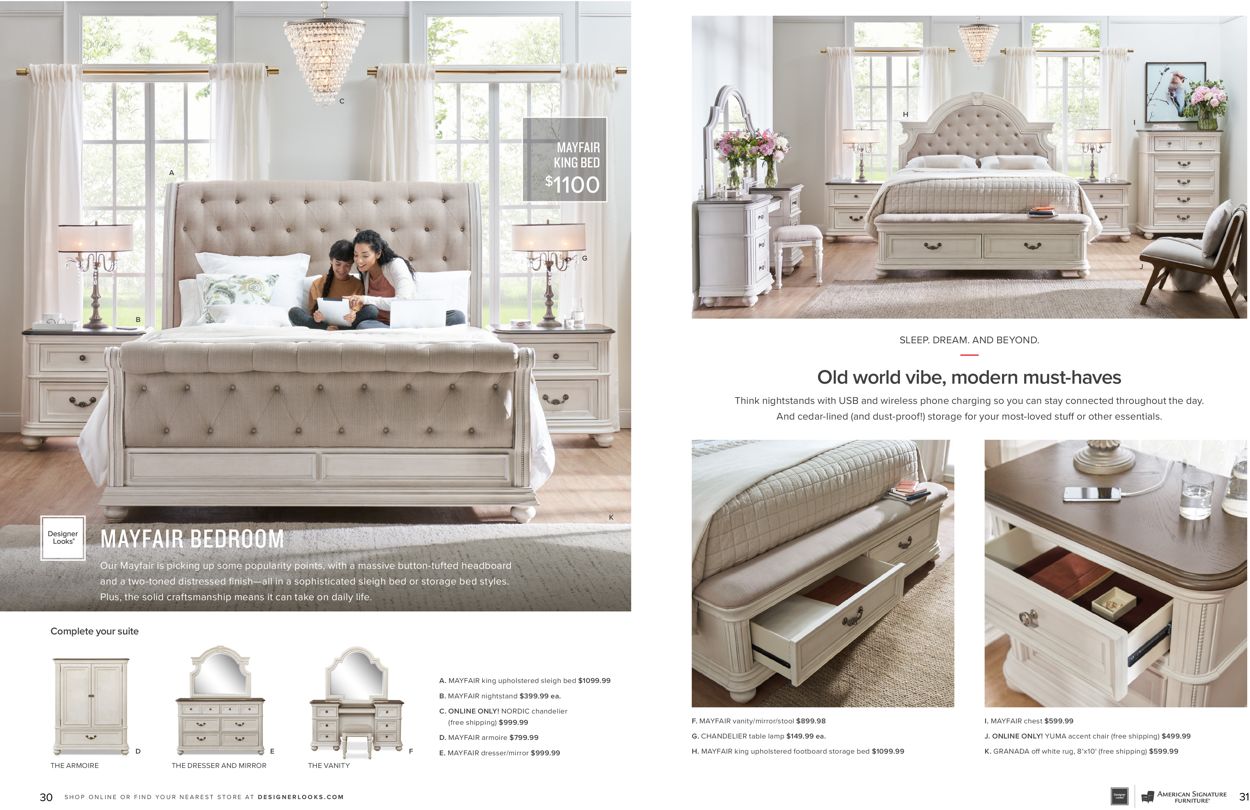 American Signature Furniture Ad from 02/11/2021