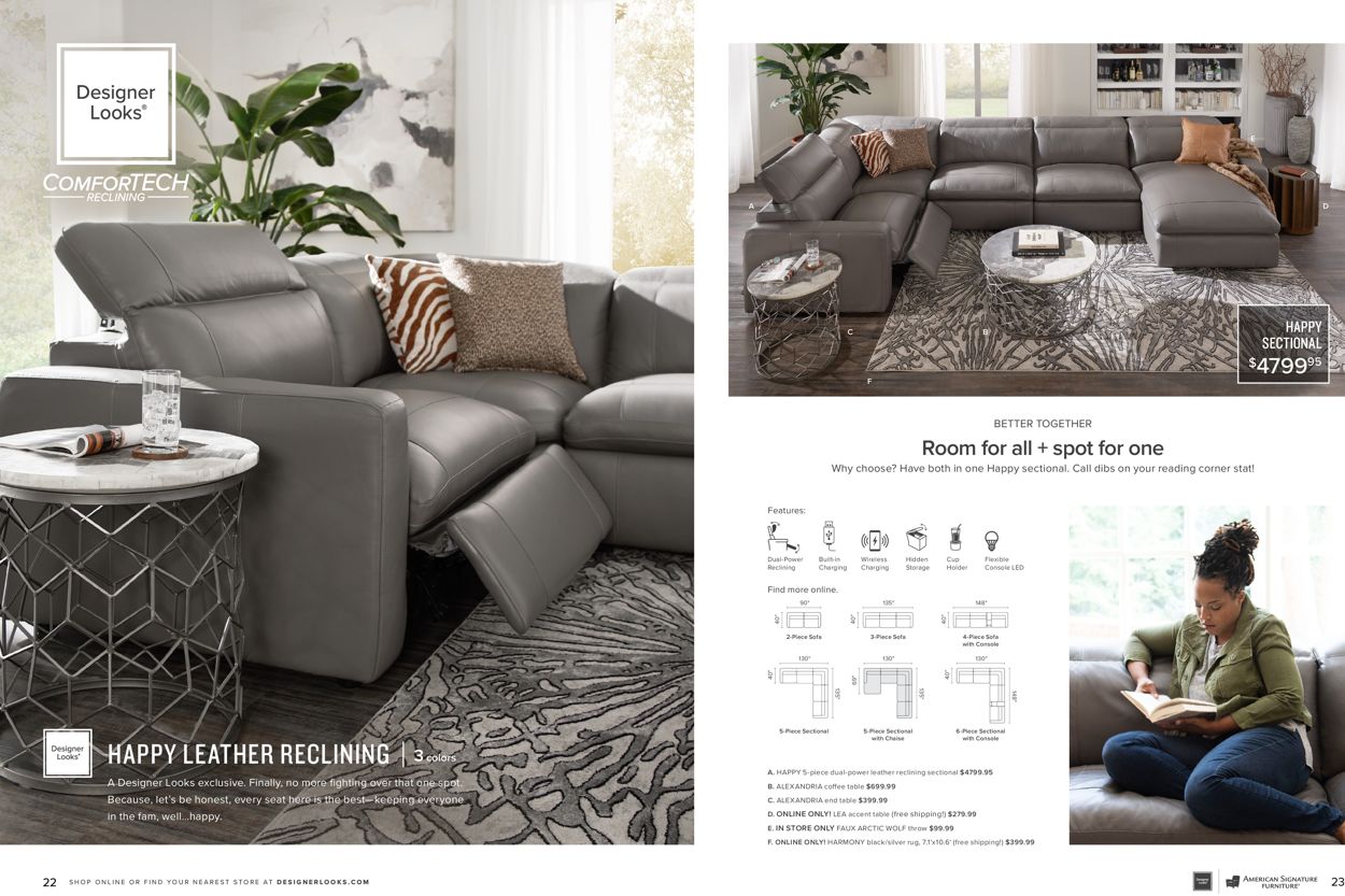 American Signature Furniture Ad from 08/01/2021