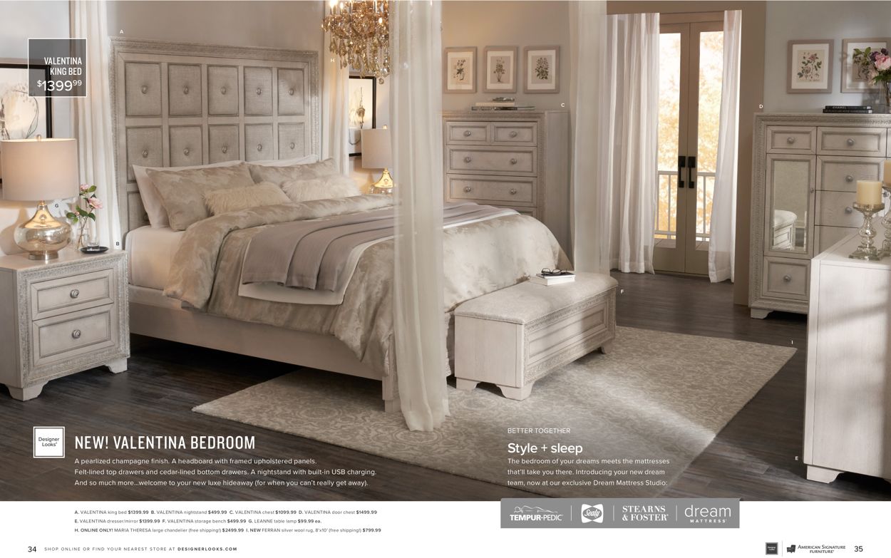 American Signature Furniture Ad from 08/01/2021