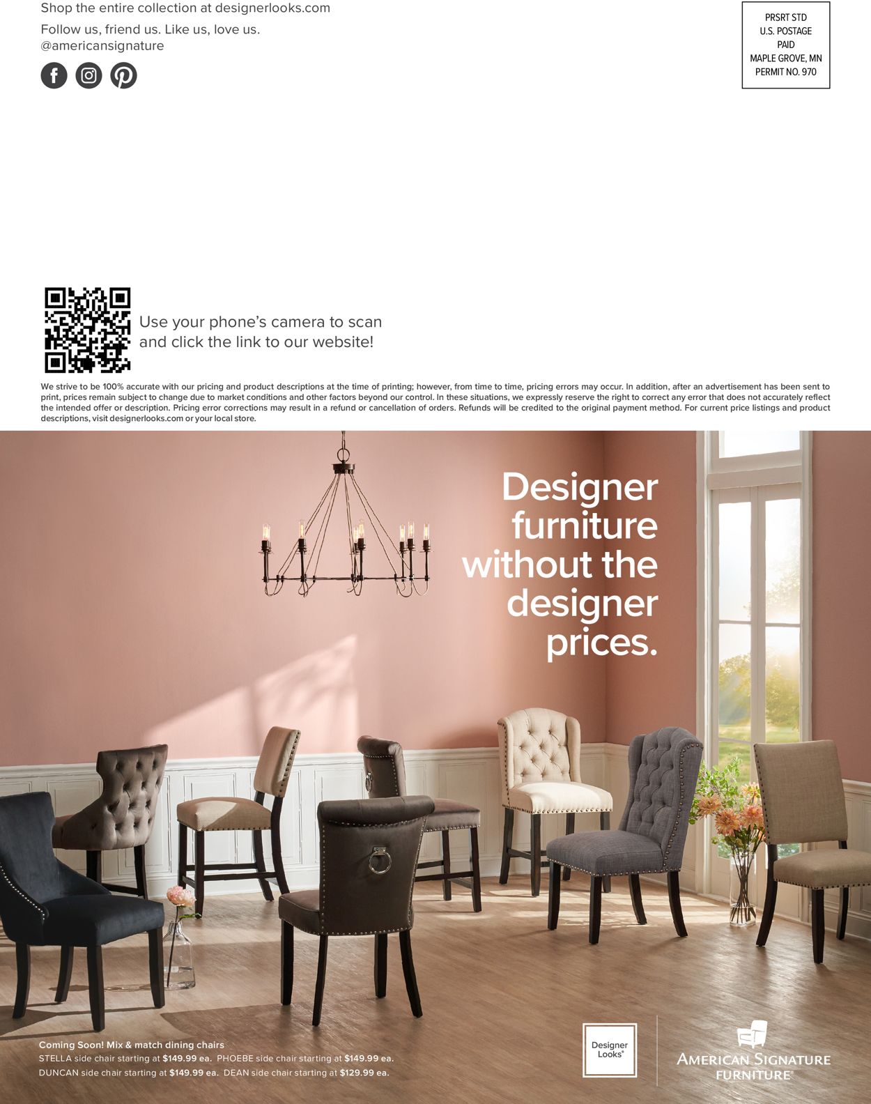American Signature Furniture Ad from 09/08/2021
