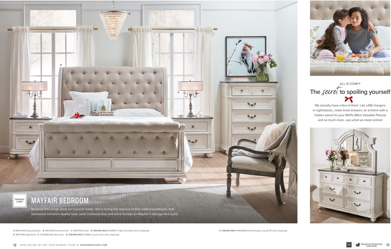 American Signature Furniture Ad from 10/25/2021
