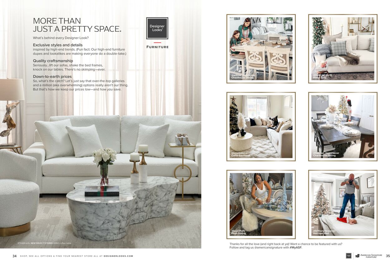 American Signature Furniture Ad from 10/25/2022