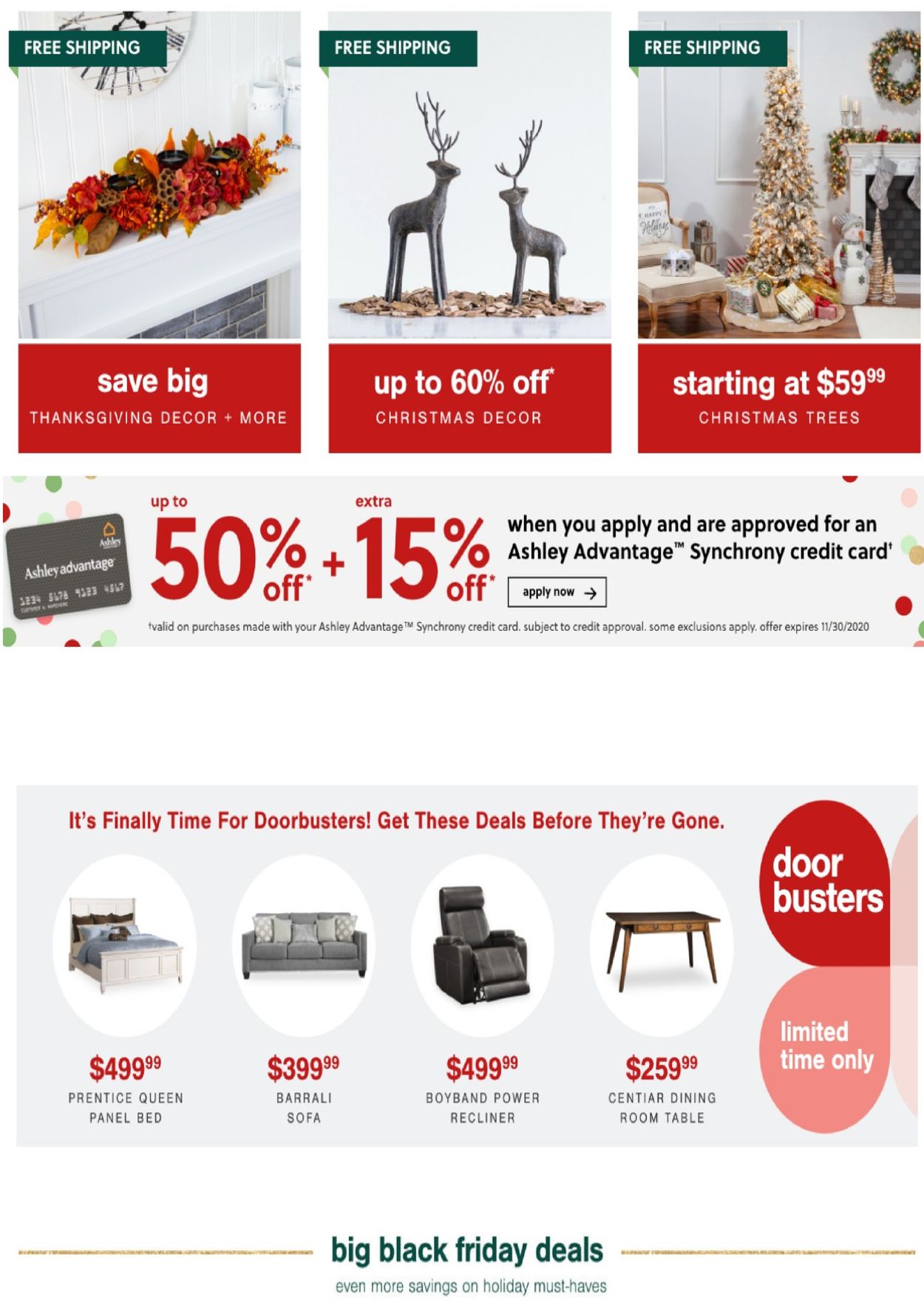 Ashley Furniture Ad from 11/26/2020