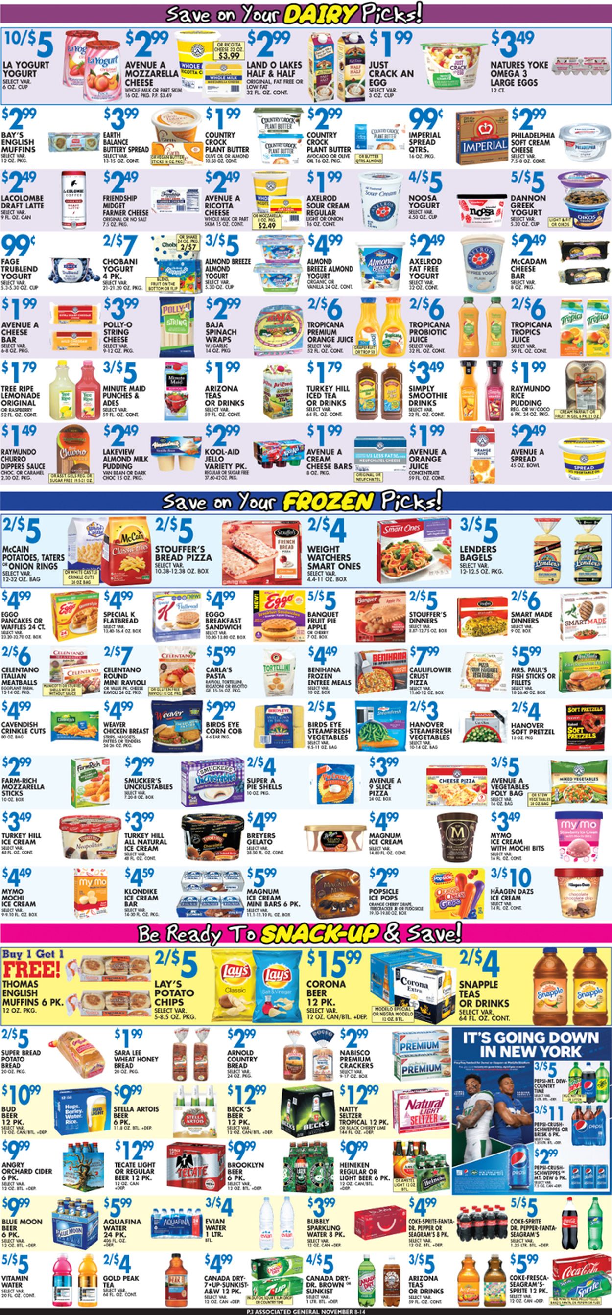 Associated Supermarkets Ad from 11/09/2019