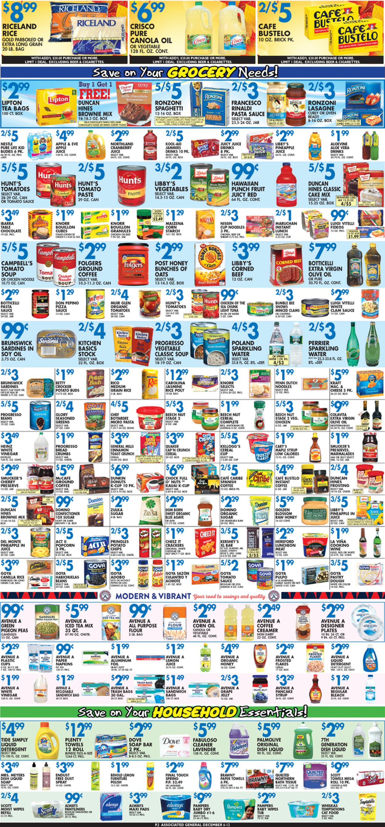 Associated Supermarkets Ad from 12/06/2019