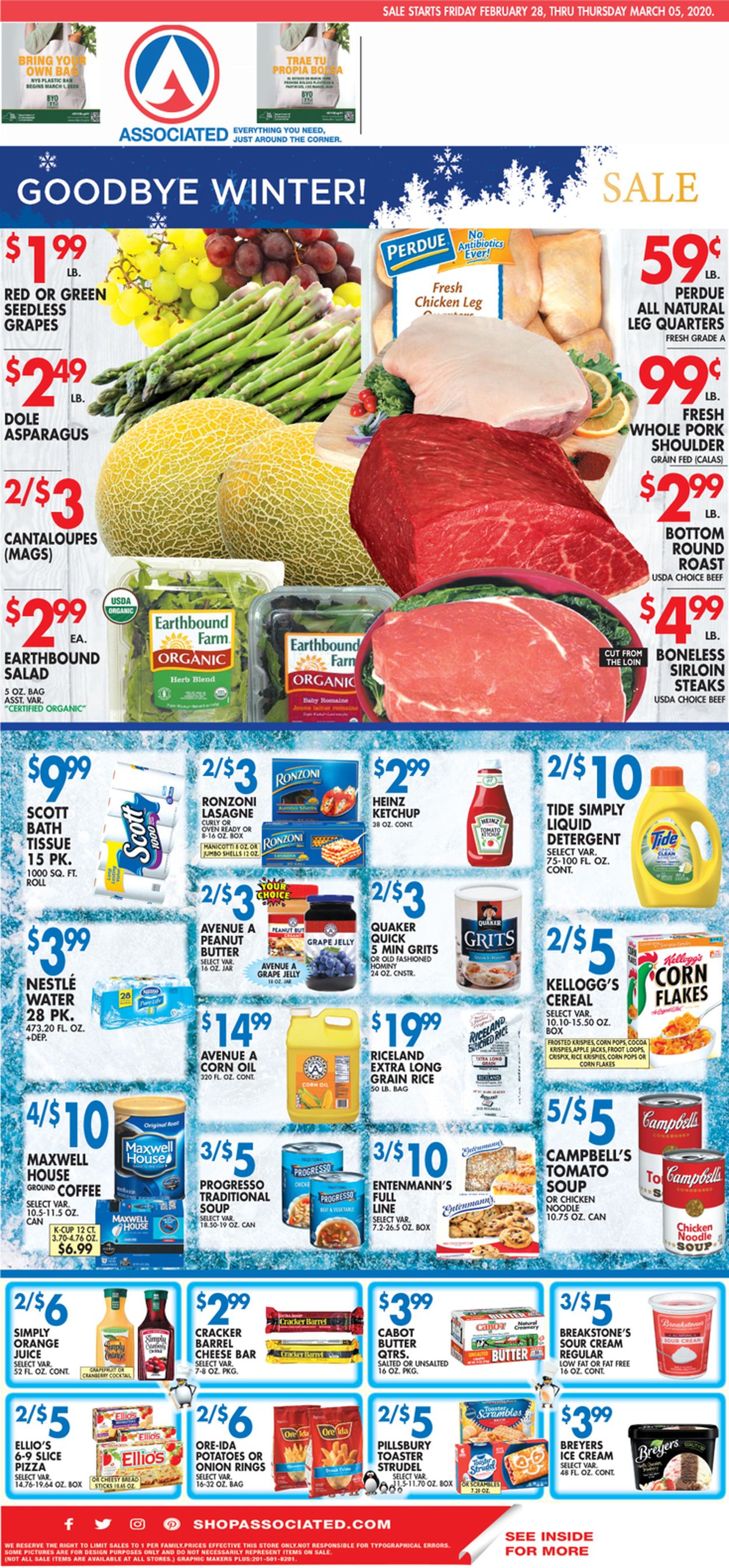 Associated Supermarkets Ad from 02/28/2020