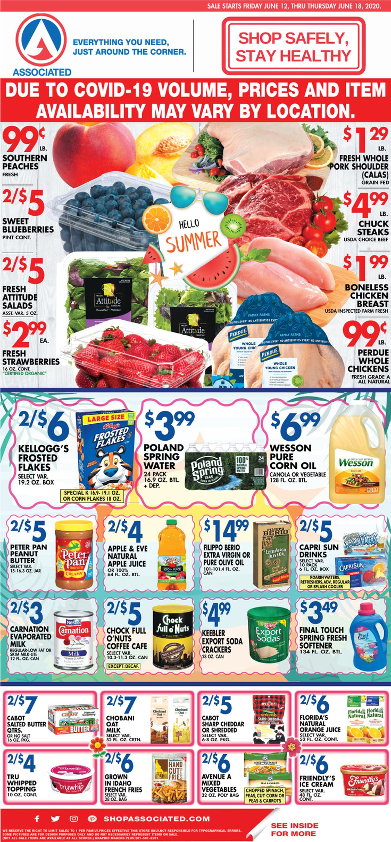 Associated Supermarkets Ad from 06/12/2020