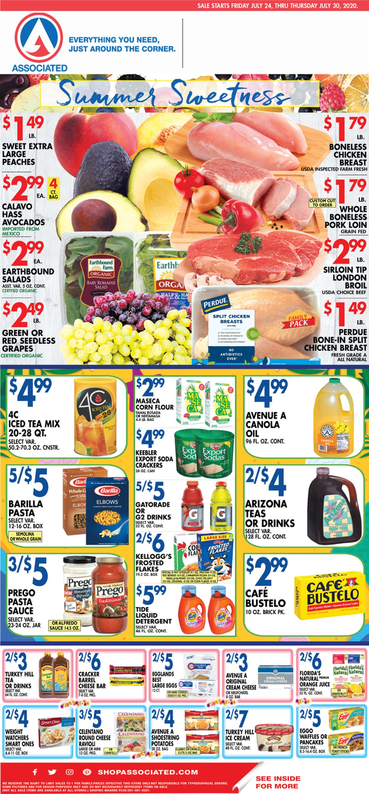 Associated Supermarkets Ad from 07/24/2020