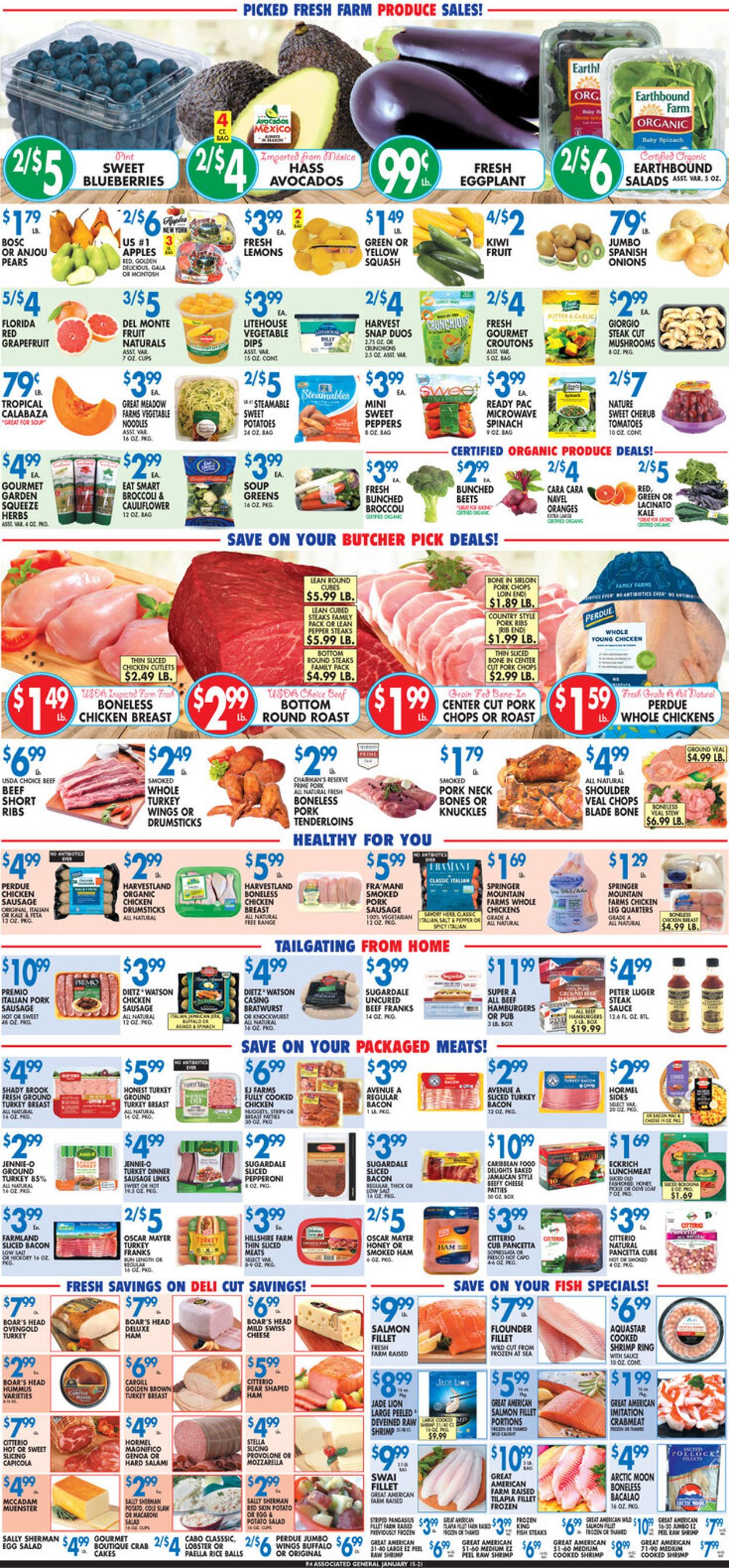 Associated Supermarkets Ad from 01/15/2021
