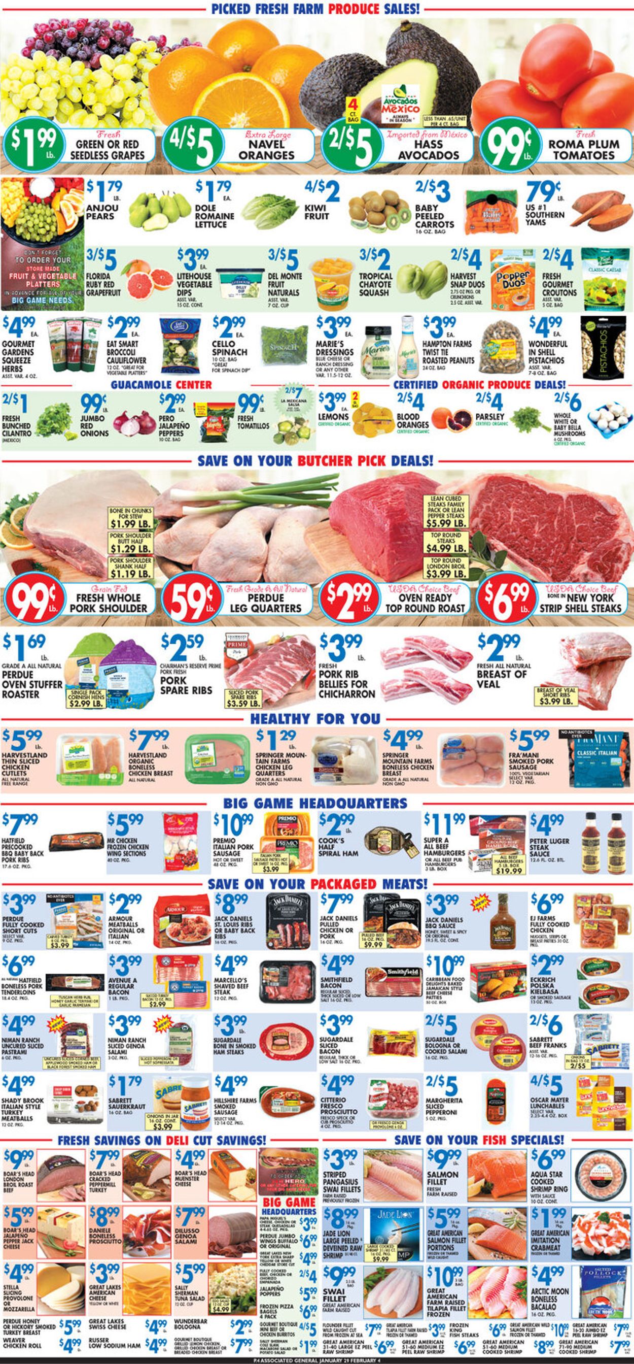Associated Supermarkets Ad from 01/29/2021