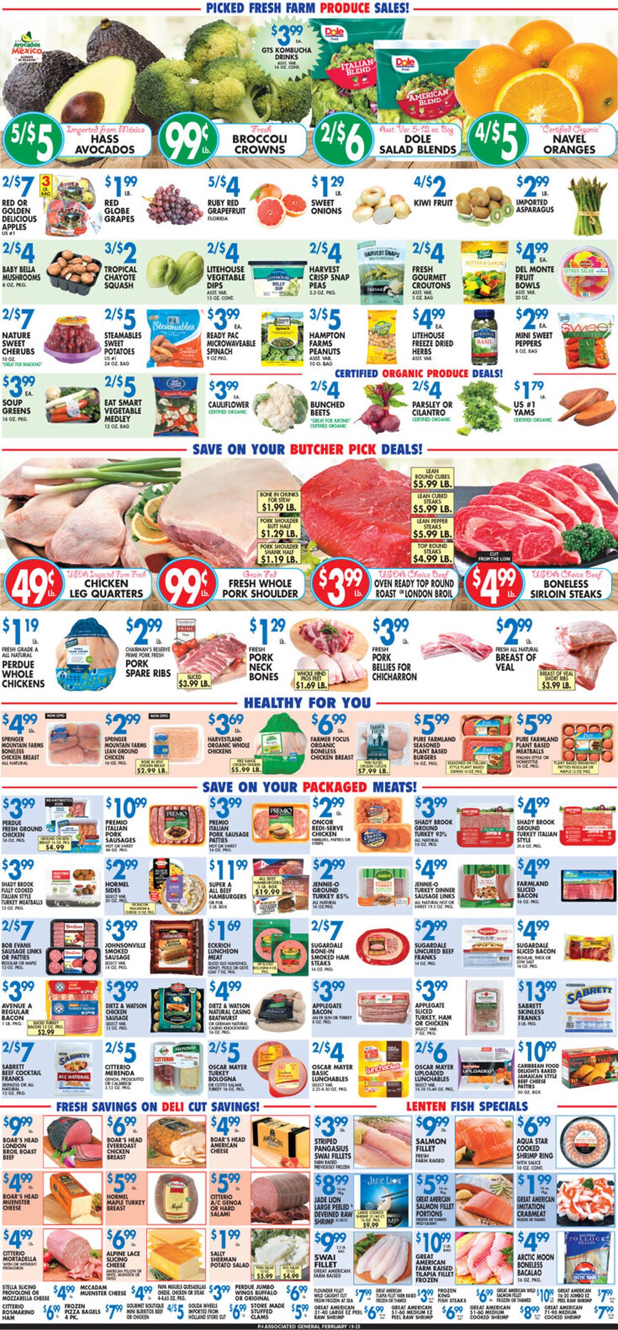 Associated Supermarkets Ad from 02/19/2021