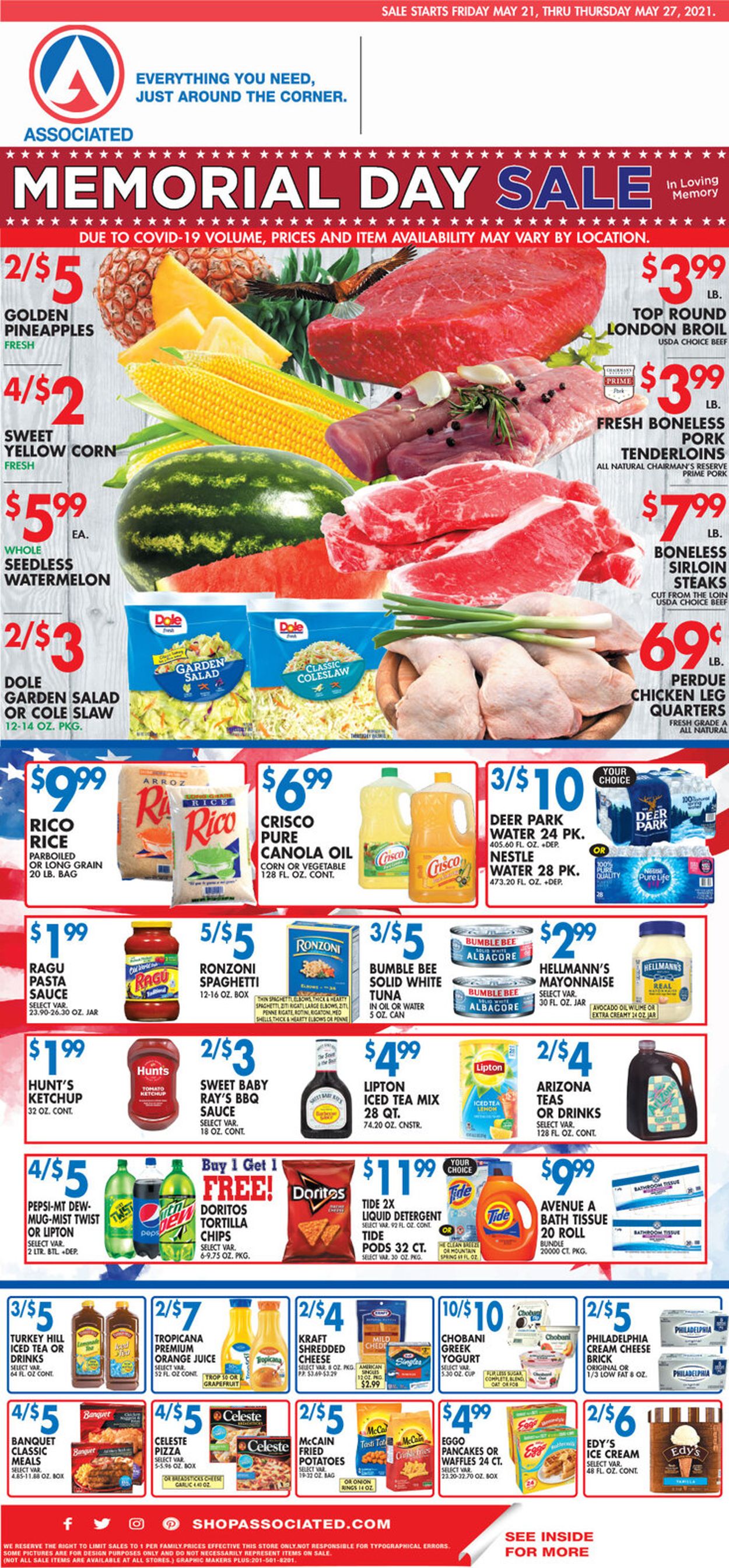 Associated Supermarkets Ad from 05/21/2021