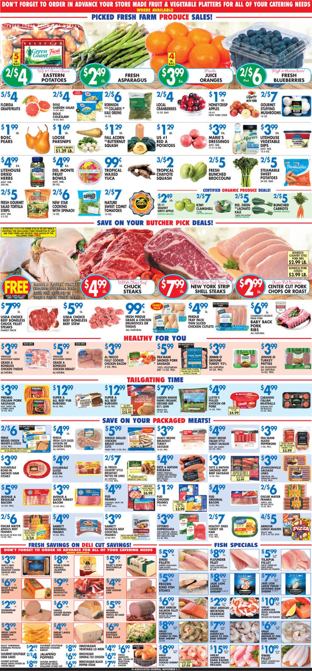 Associated Supermarkets Ad from 11/05/2021