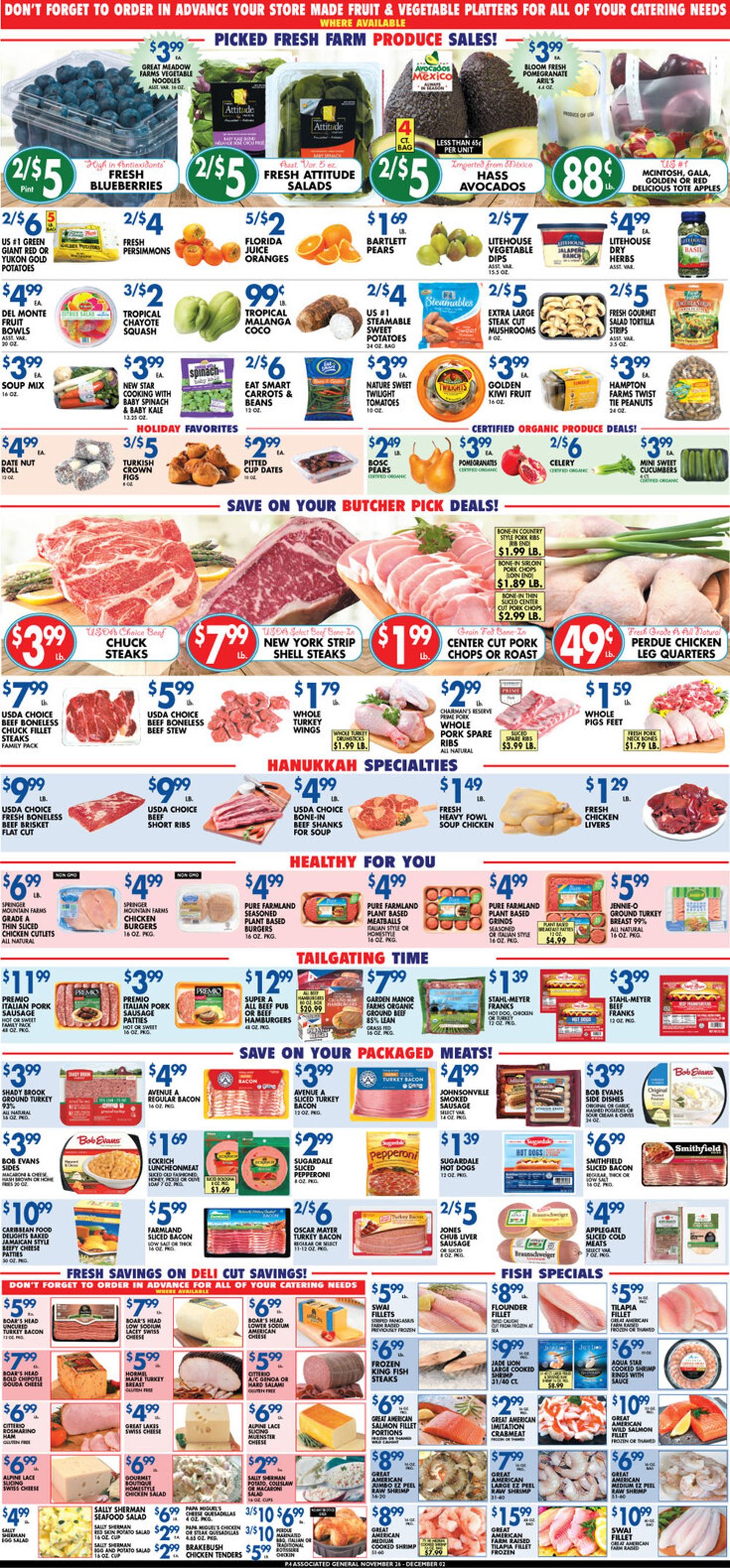 Associated Supermarkets Ad from 11/26/2021