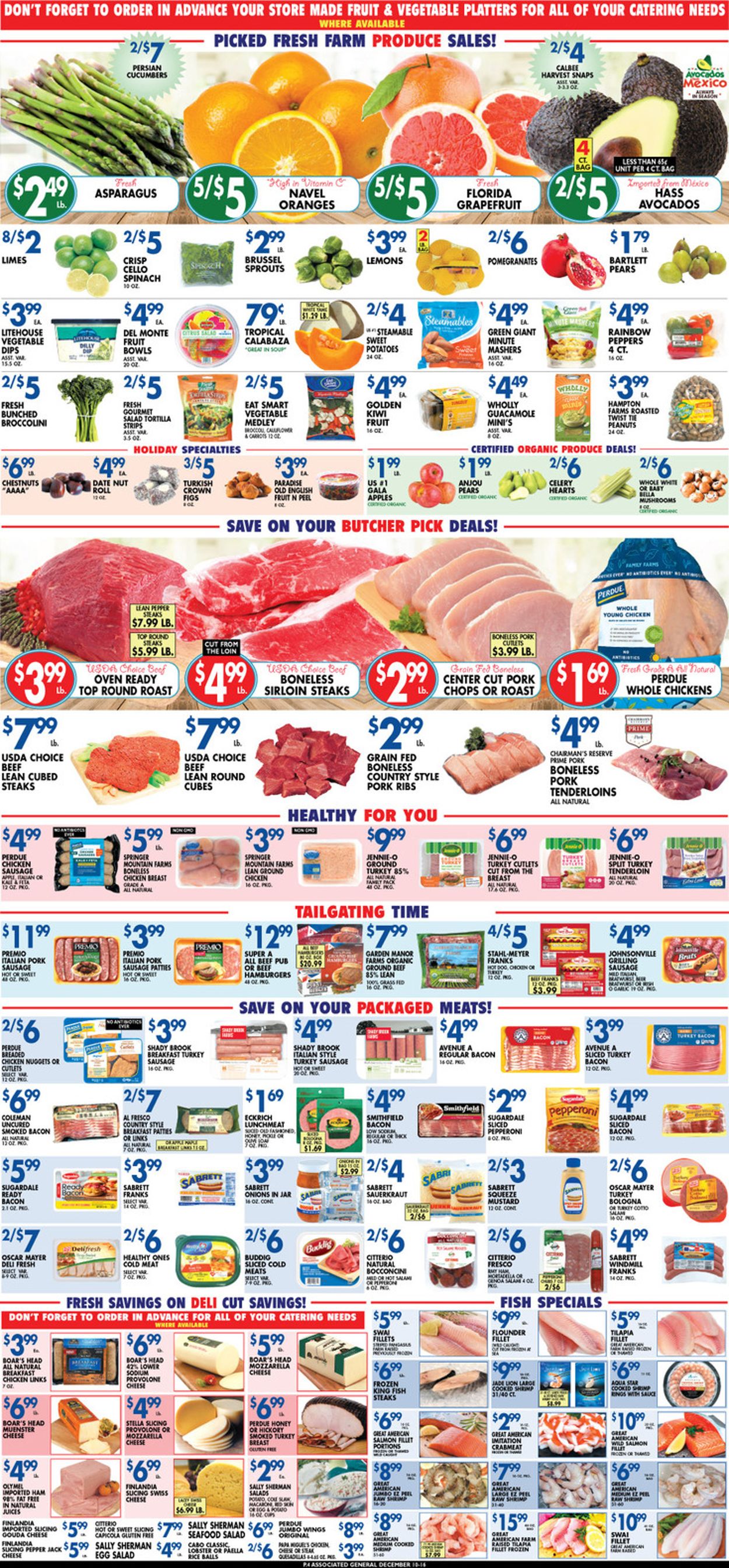 Associated Supermarkets Ad from 12/10/2021