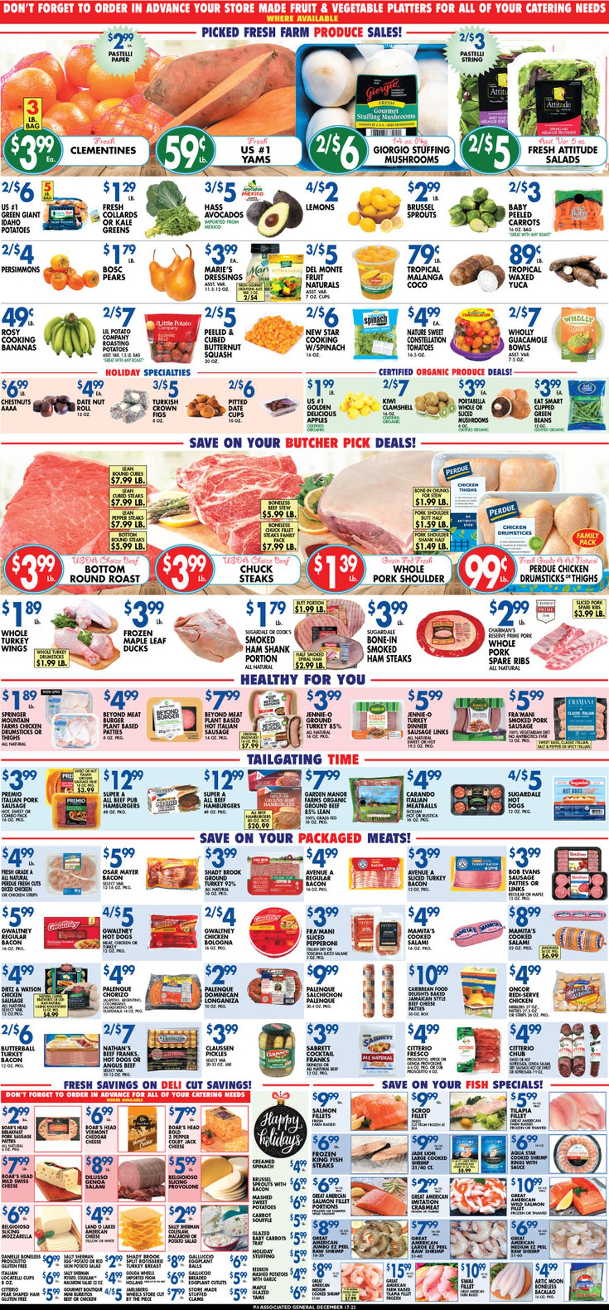 Associated Supermarkets Ad from 12/17/2021