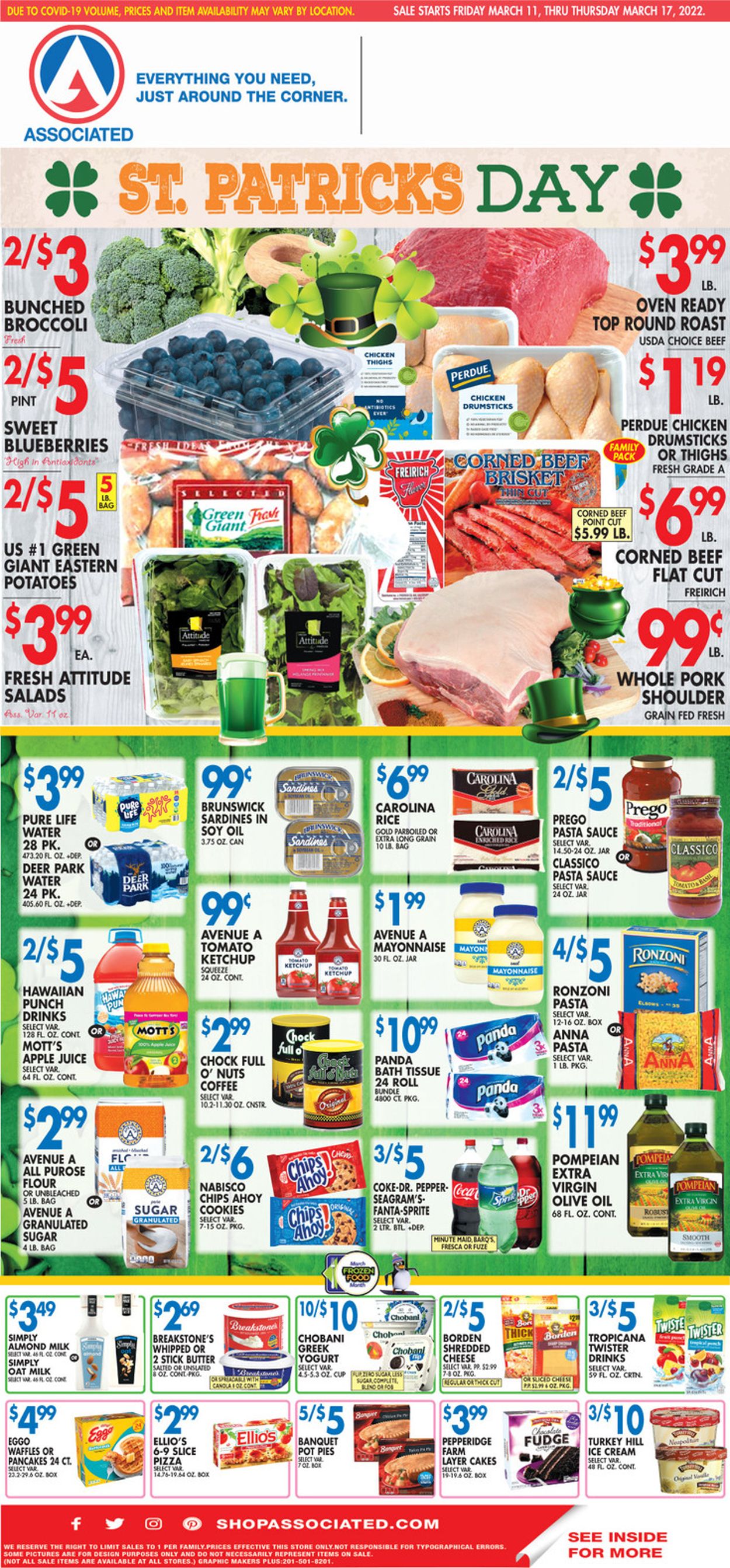 Associated Supermarkets Ad from 03/11/2022
