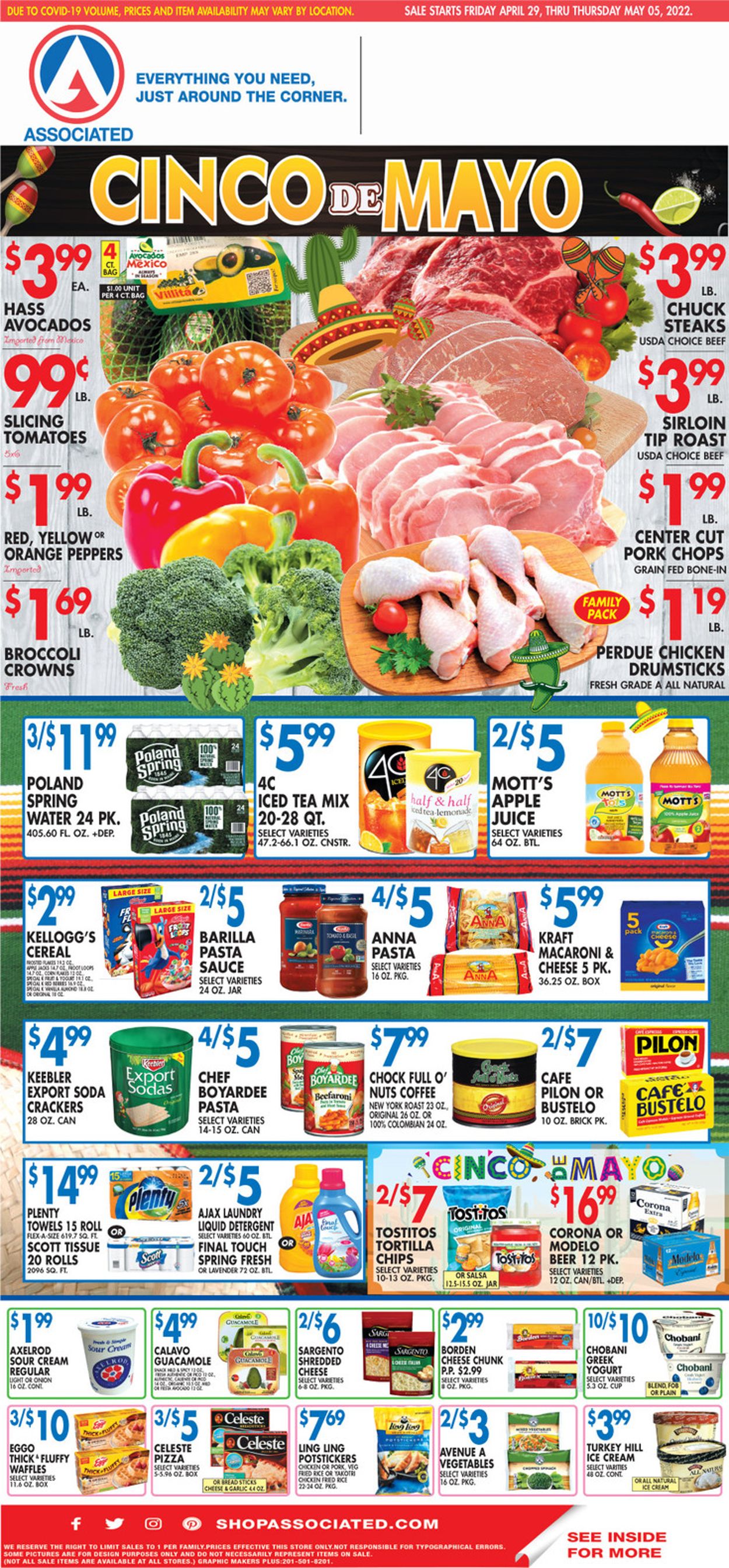 Associated Supermarkets Ad from 04/29/2022