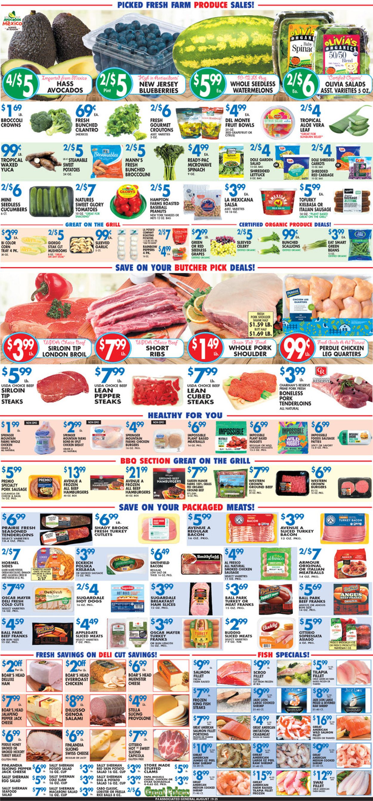 Associated Supermarkets Ad from 08/19/2022