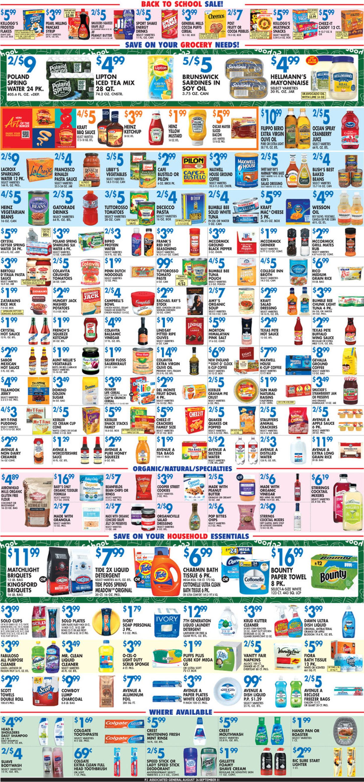Associated Supermarkets Ad from 08/26/2022
