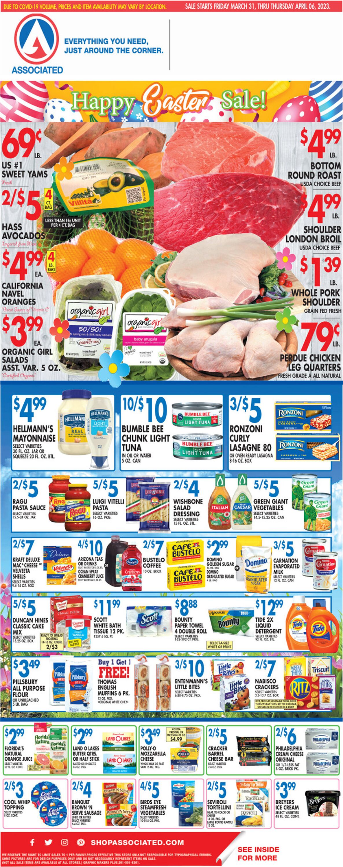 Associated Supermarkets Ad from 03/31/2023