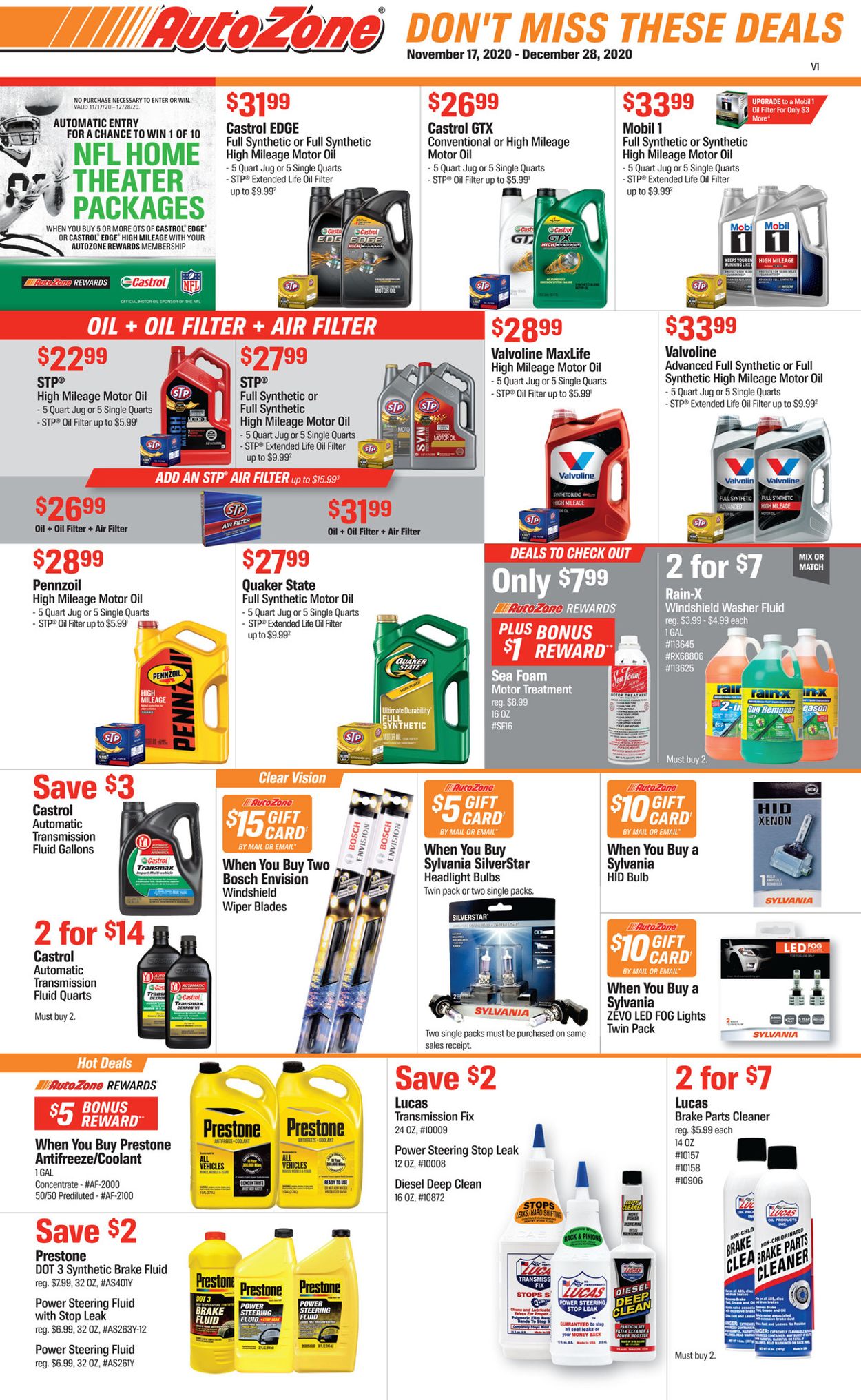 Autozone Ad from 11/17/2020