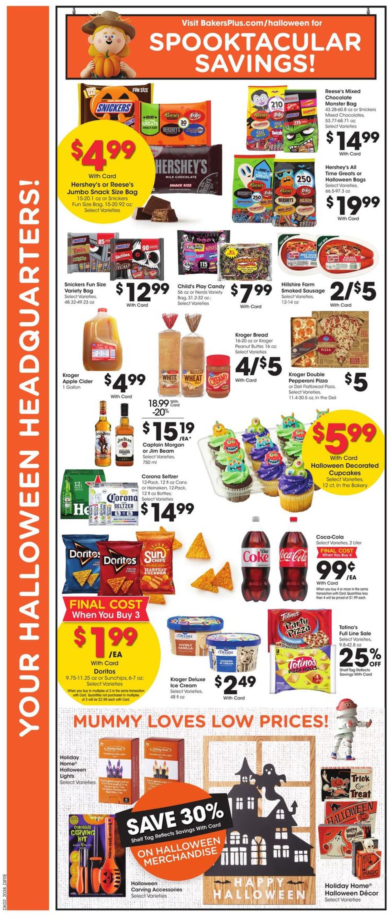 Baker's Ad from 10/21/2020