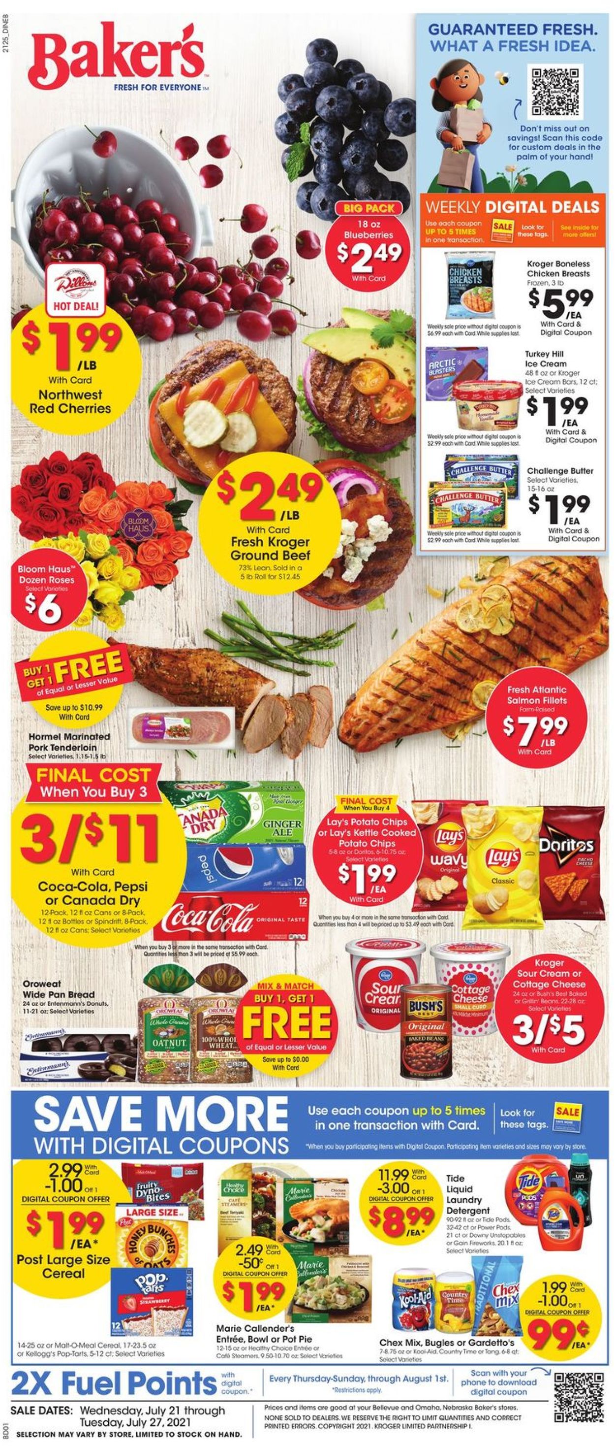 Baker's Ad from 07/21/2021