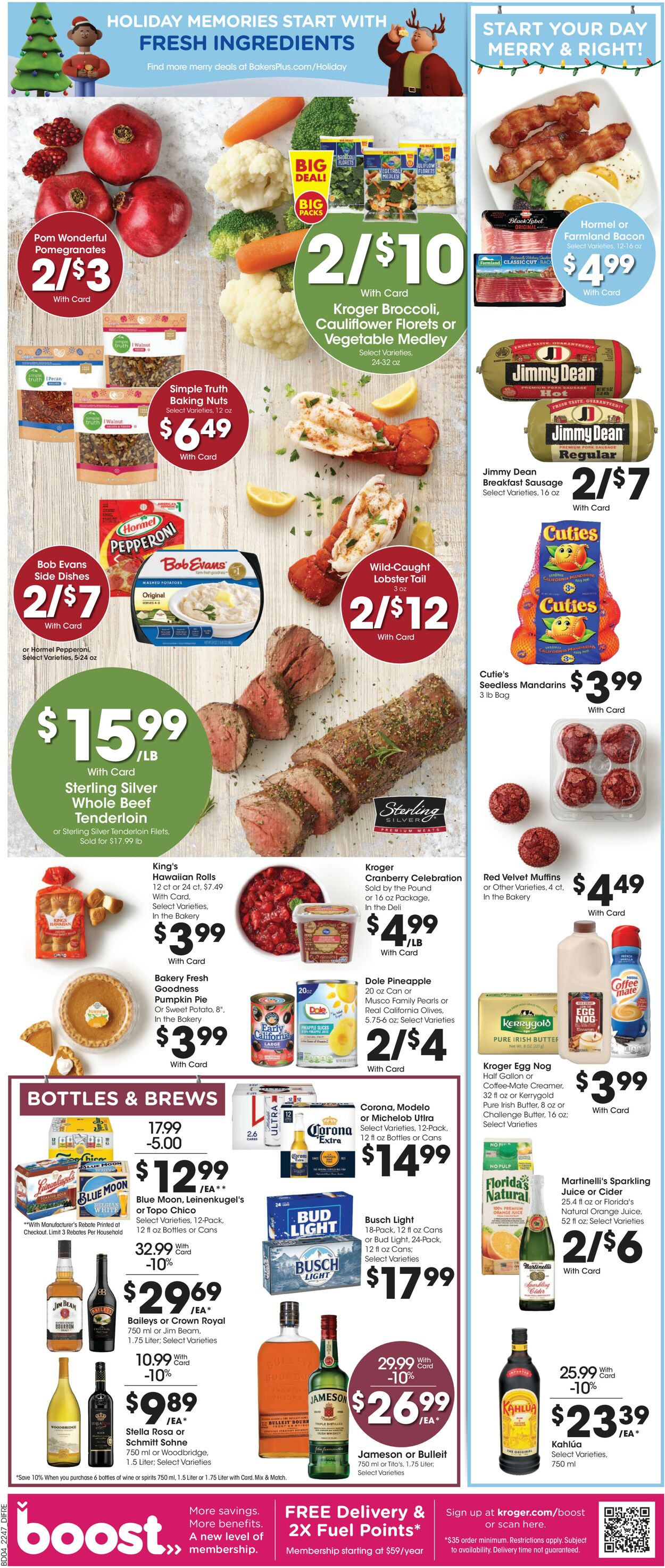 Baker's Ad from 12/21/2022