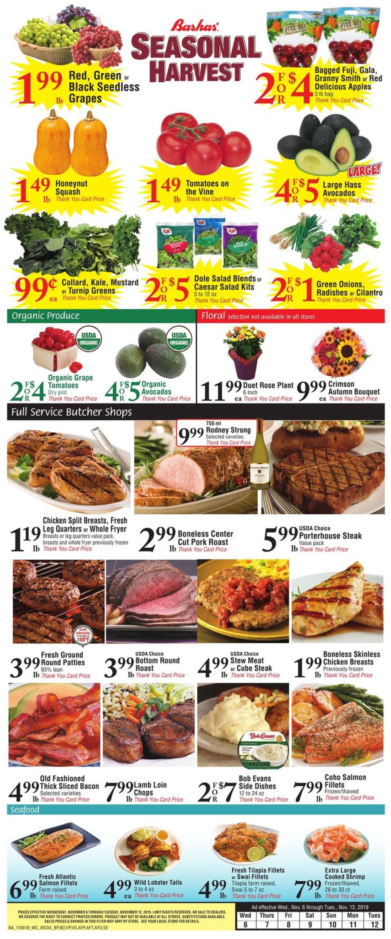 Bashas Ad from 11/06/2019