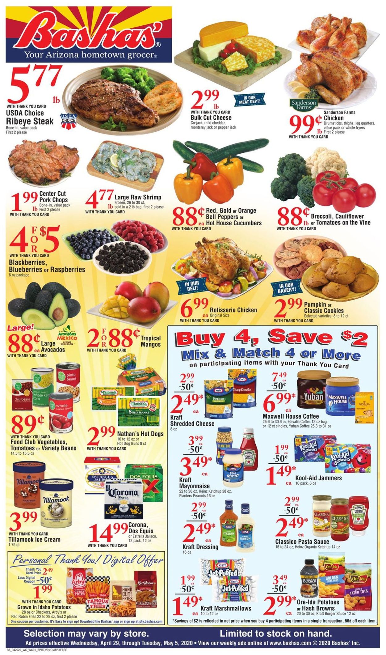 Bashas Ad from 04/29/2020
