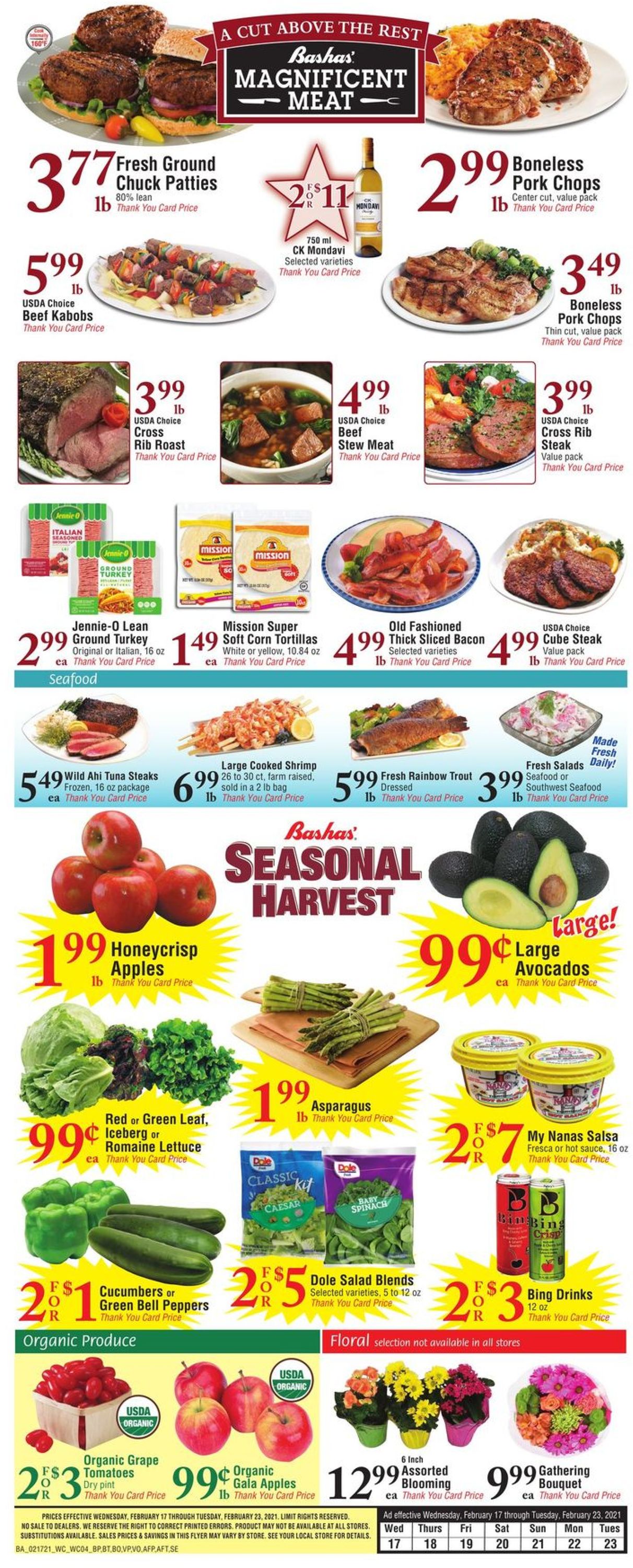 Bashas Ad from 02/17/2021