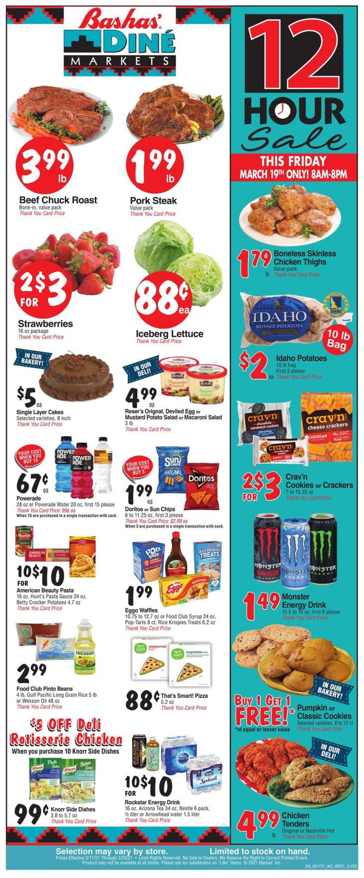 Bashas Ad from 03/17/2021