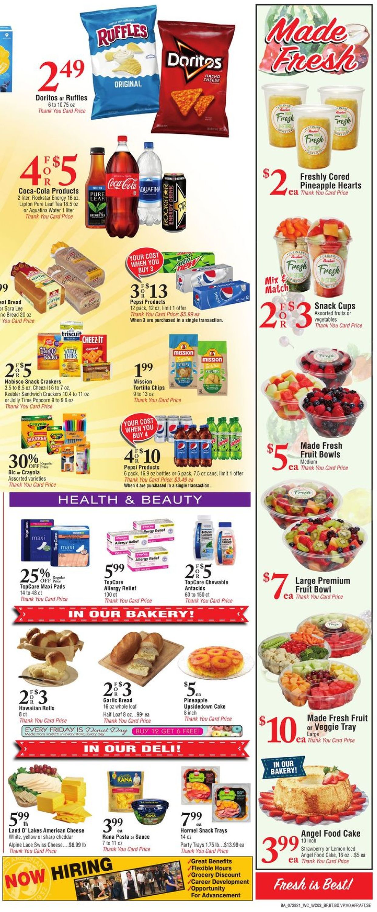 Bashas Ad from 07/28/2021
