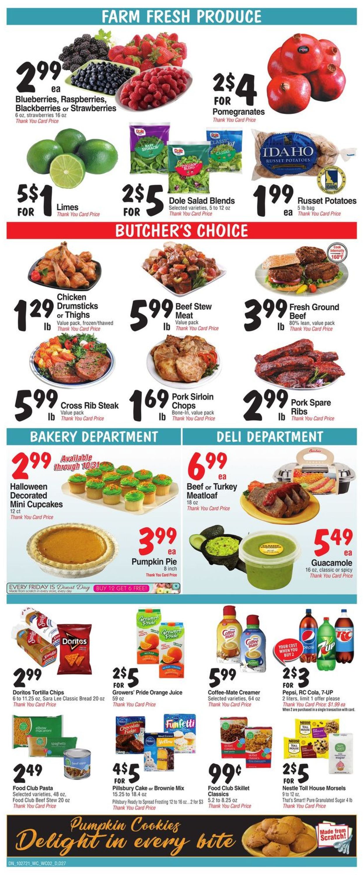 Bashas Ad from 10/27/2021