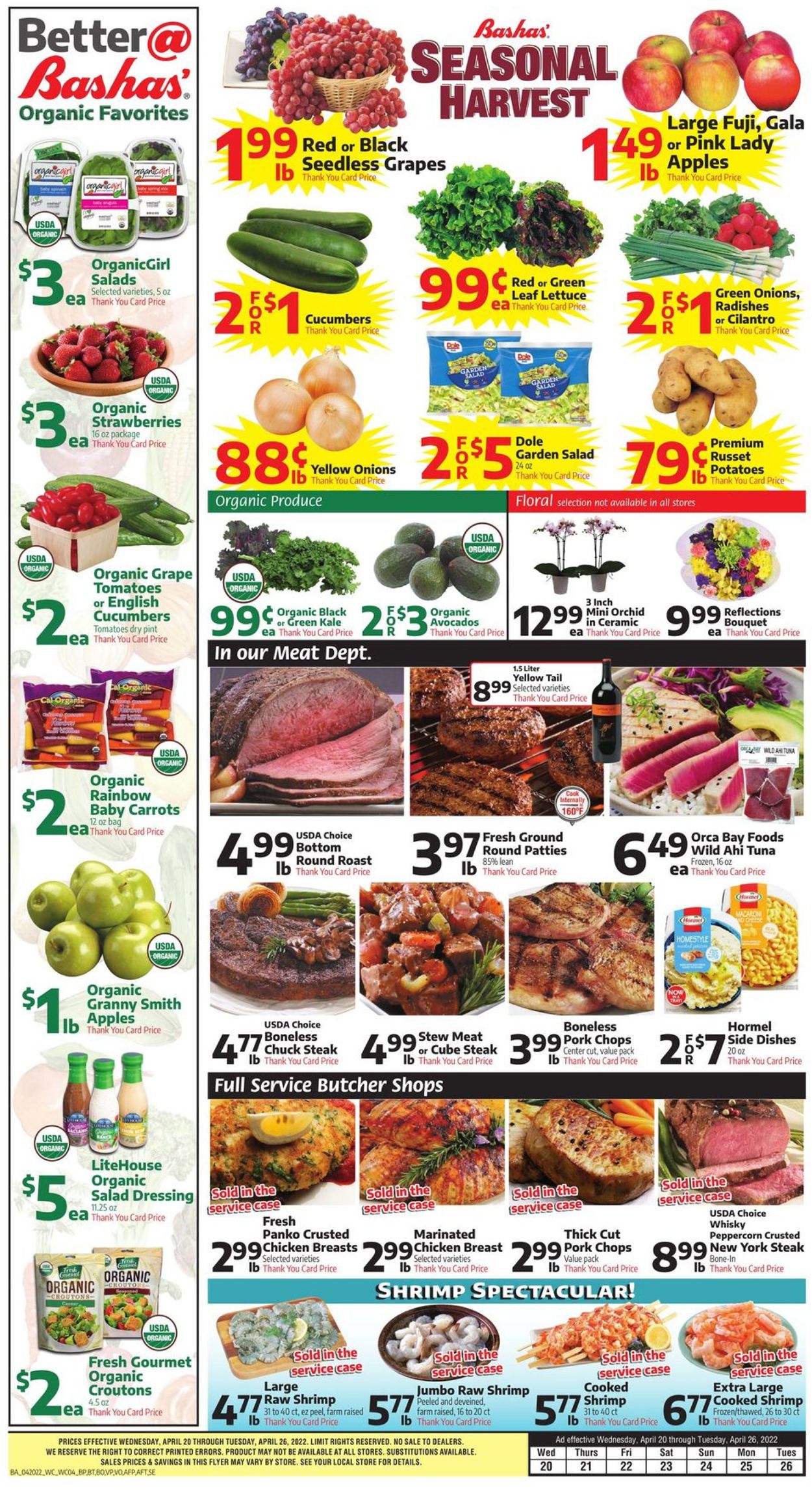 Bashas Ad from 04/20/2022