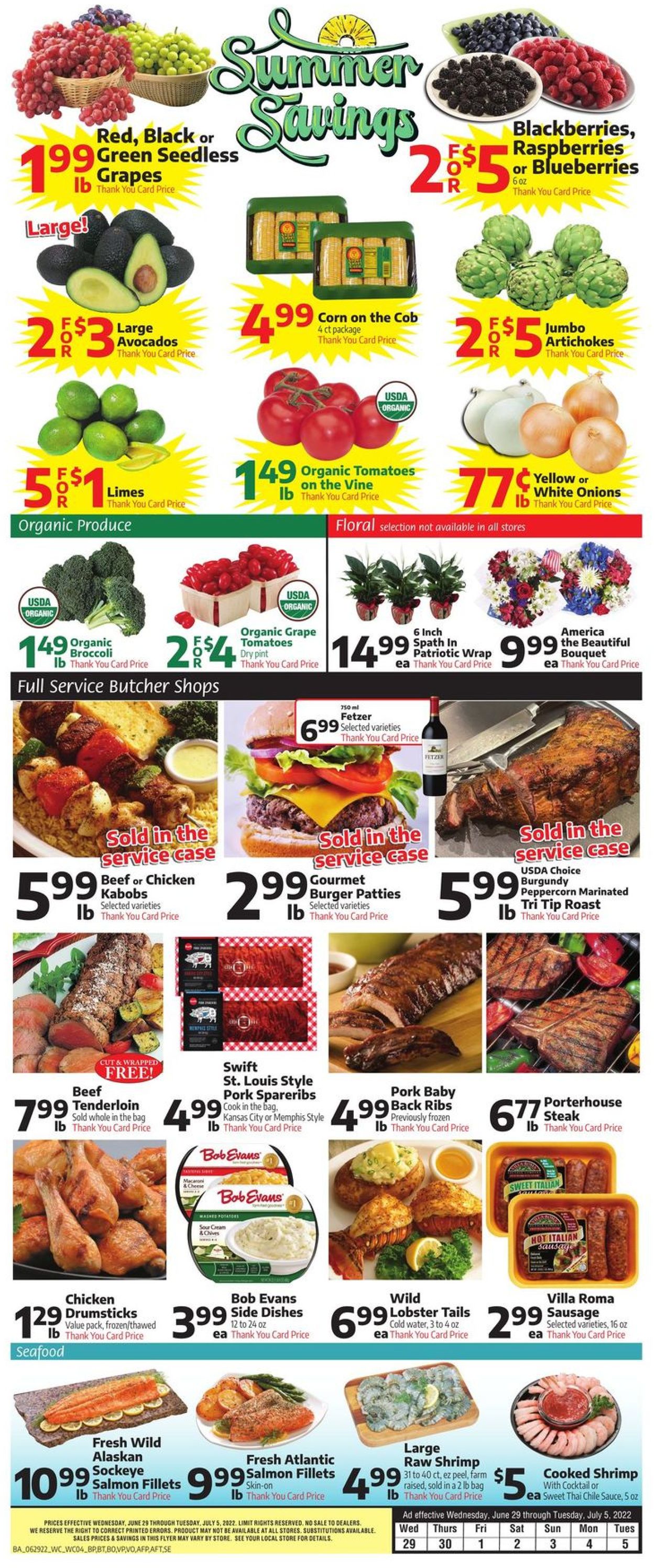 Bashas Ad from 06/29/2022