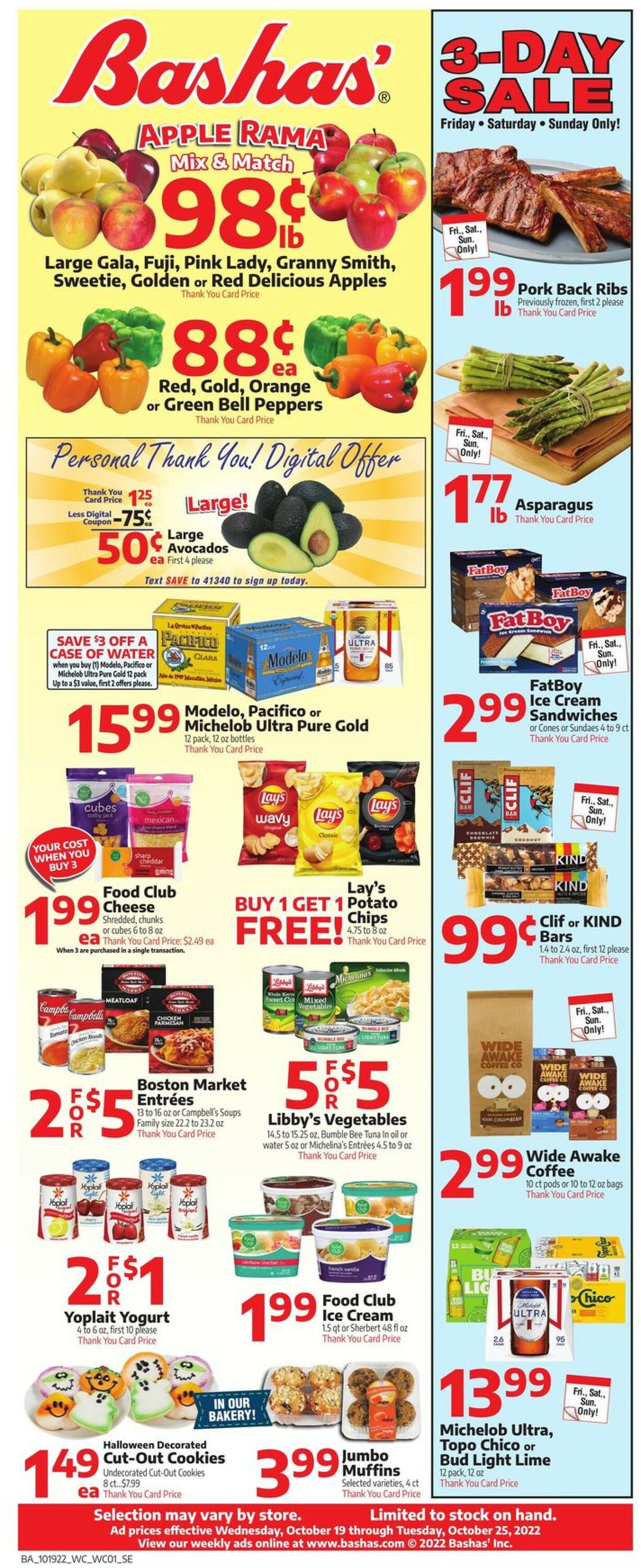 Bashas Ad from 10/19/2022