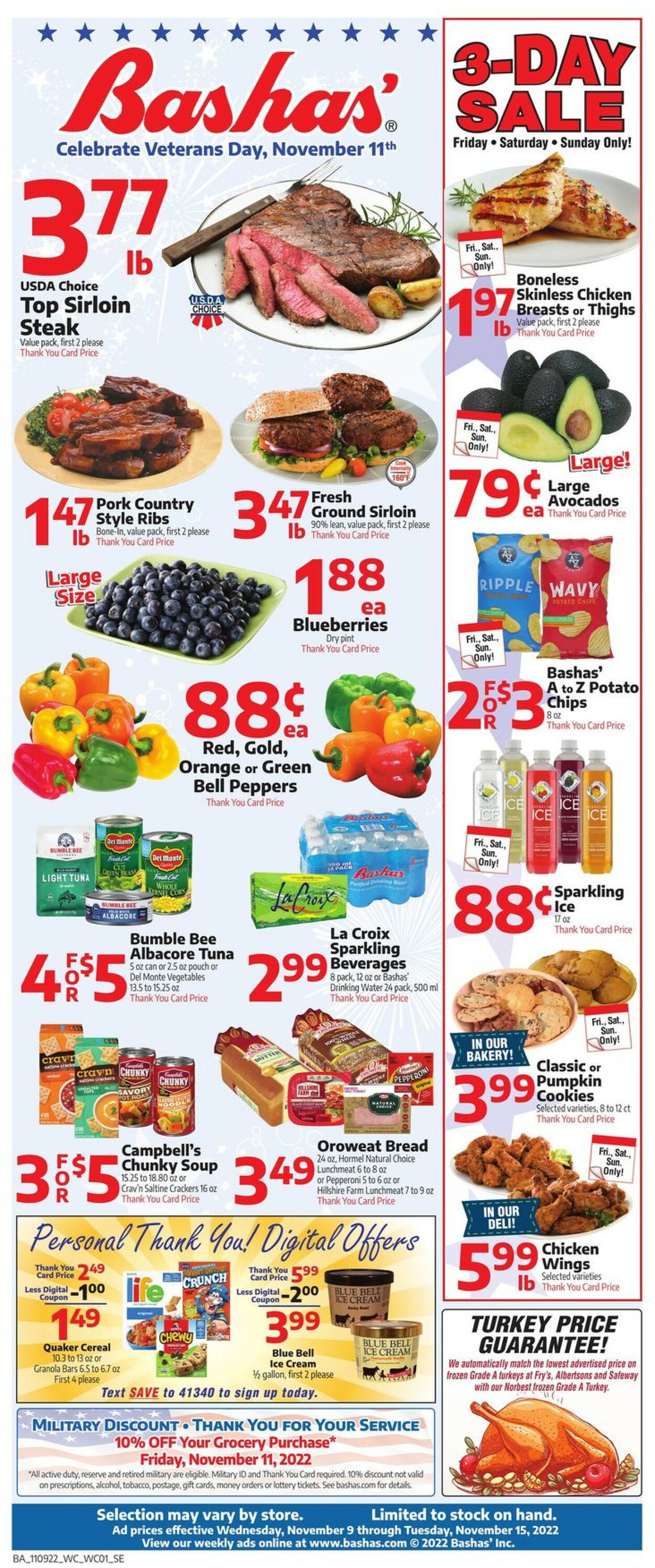 Bashas Ad from 11/09/2022