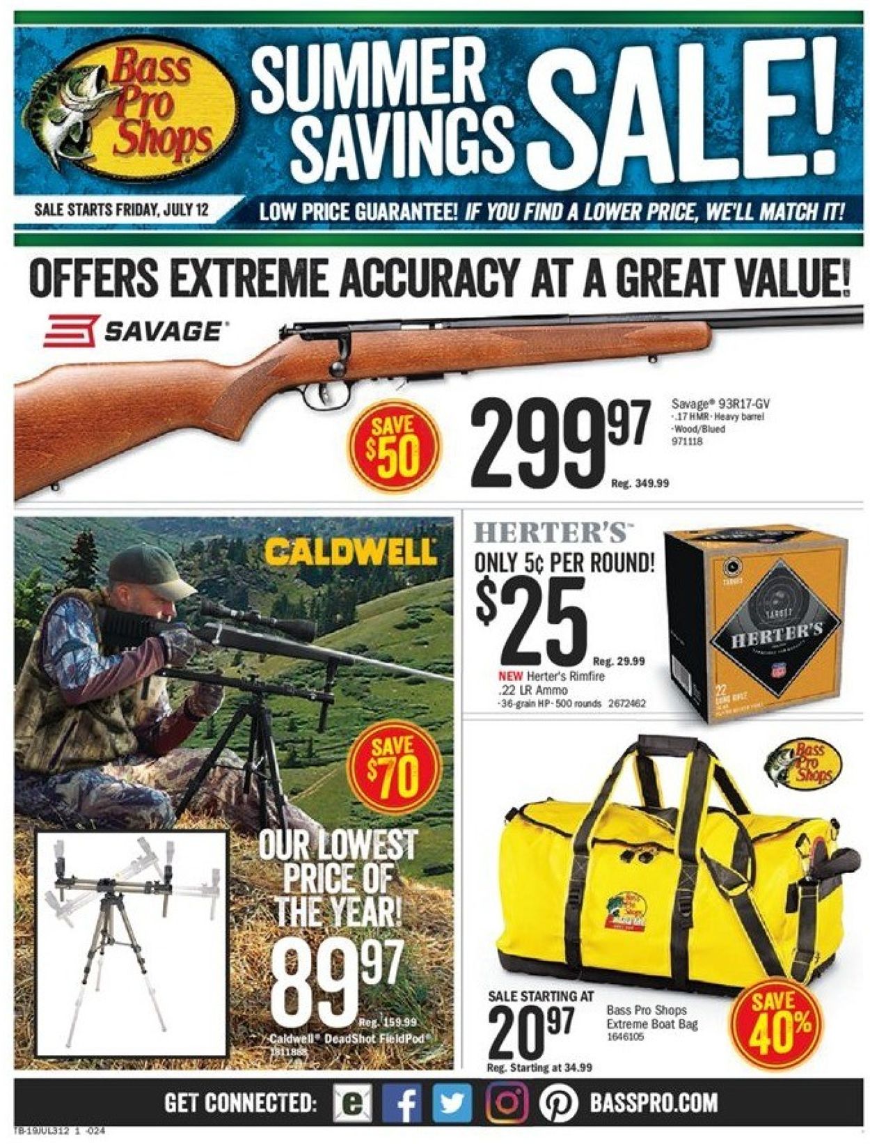 Bass Pro Ad from 07/12/2019