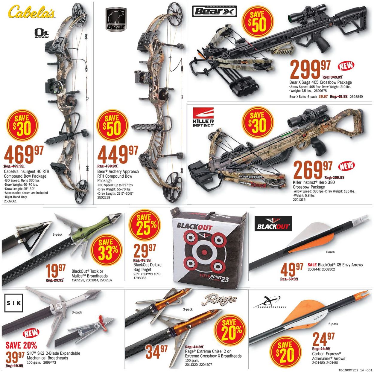 Bass Pro Ad from 10/03/2019