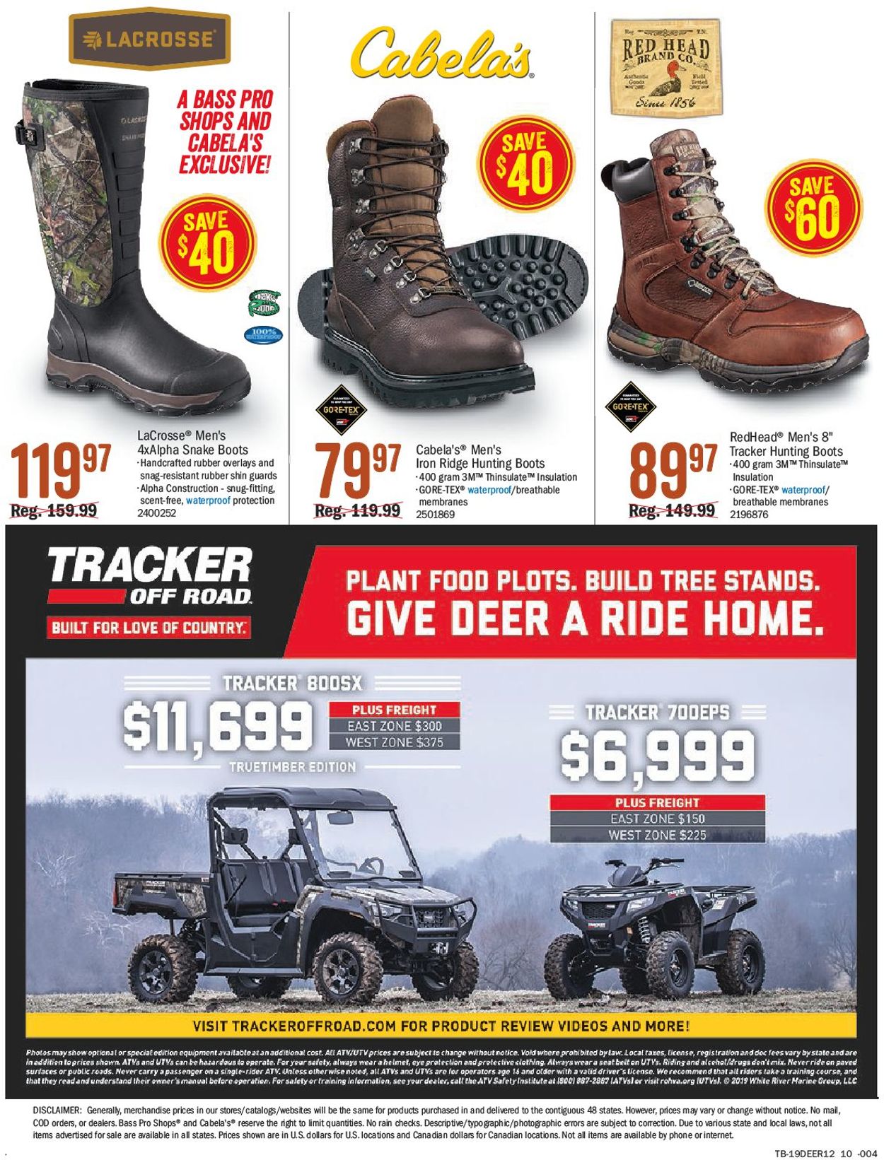 Bass Pro Ad from 10/17/2019
