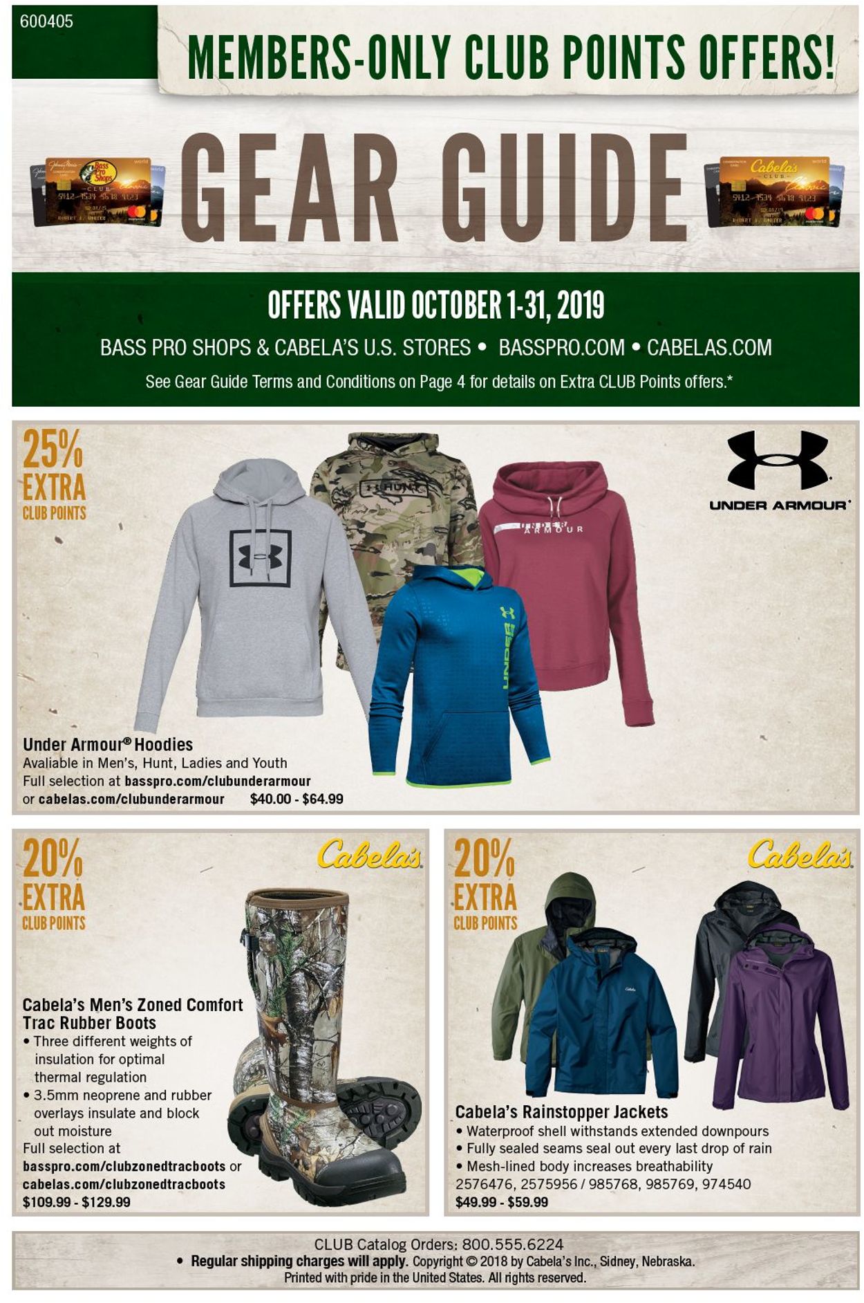 Bass Pro Ad from 10/01/2019